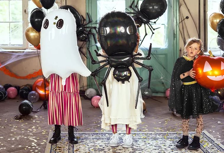 Folienballon "Schimmernde Spinne", ca. 100 cm Folienballon "Schimmernde Spinne", ca. 100 cm