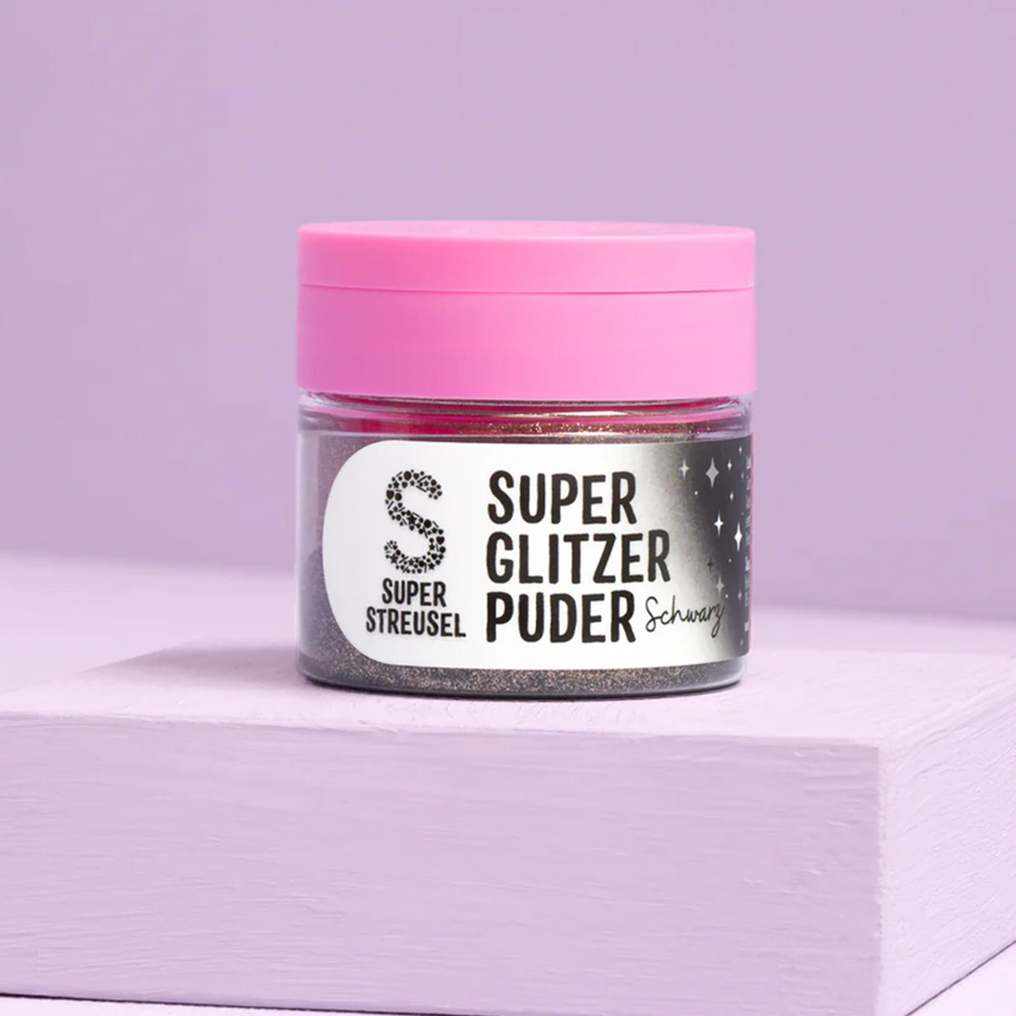 Super Streusel SuperGlitzerPuder Schwarz 10 g Gesicht, Kopf, Person, Kosmetik
