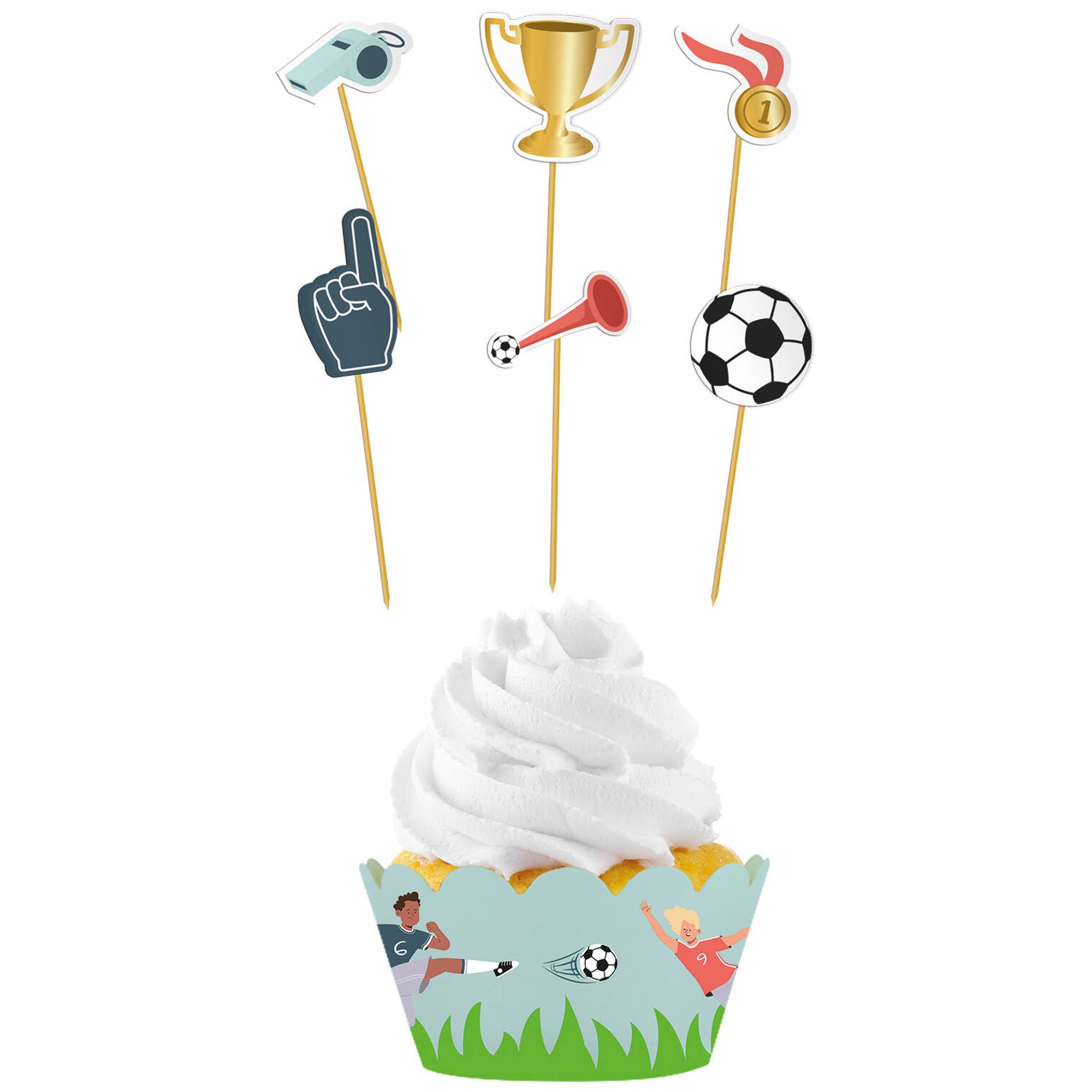 Cupcake Topper "FuĂball" Cupcake Topper "FuĂball"
