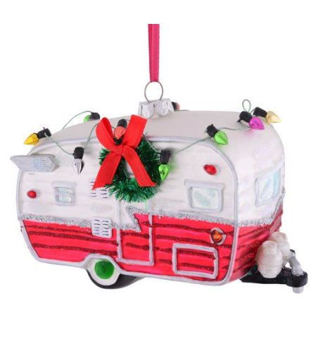 Weihnachtskugel "X-mas" Caravan