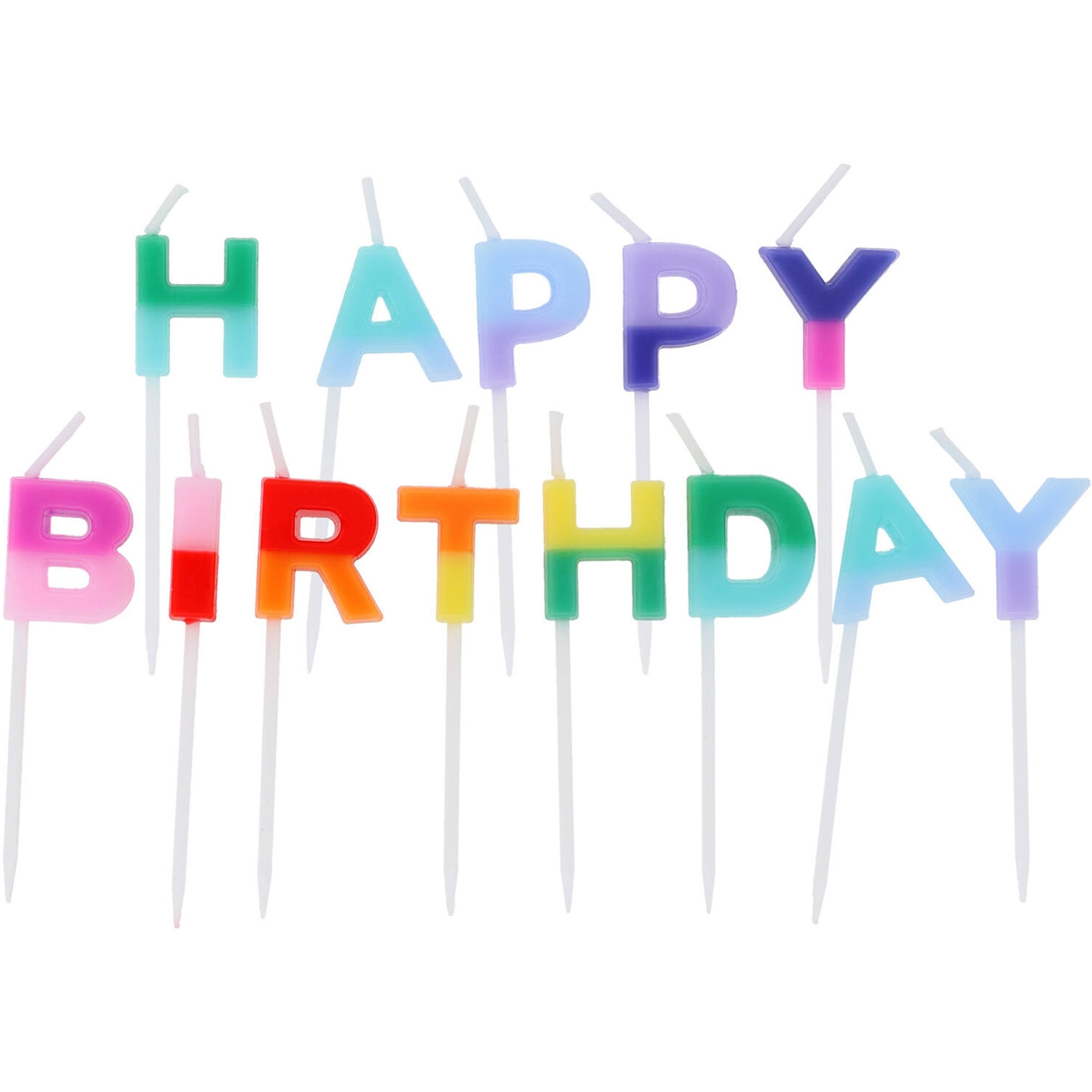 Kuchenkerzen "Happy Birthday" Stripetastic Kuchenkerzen "Happy Birthday" Stripetastic