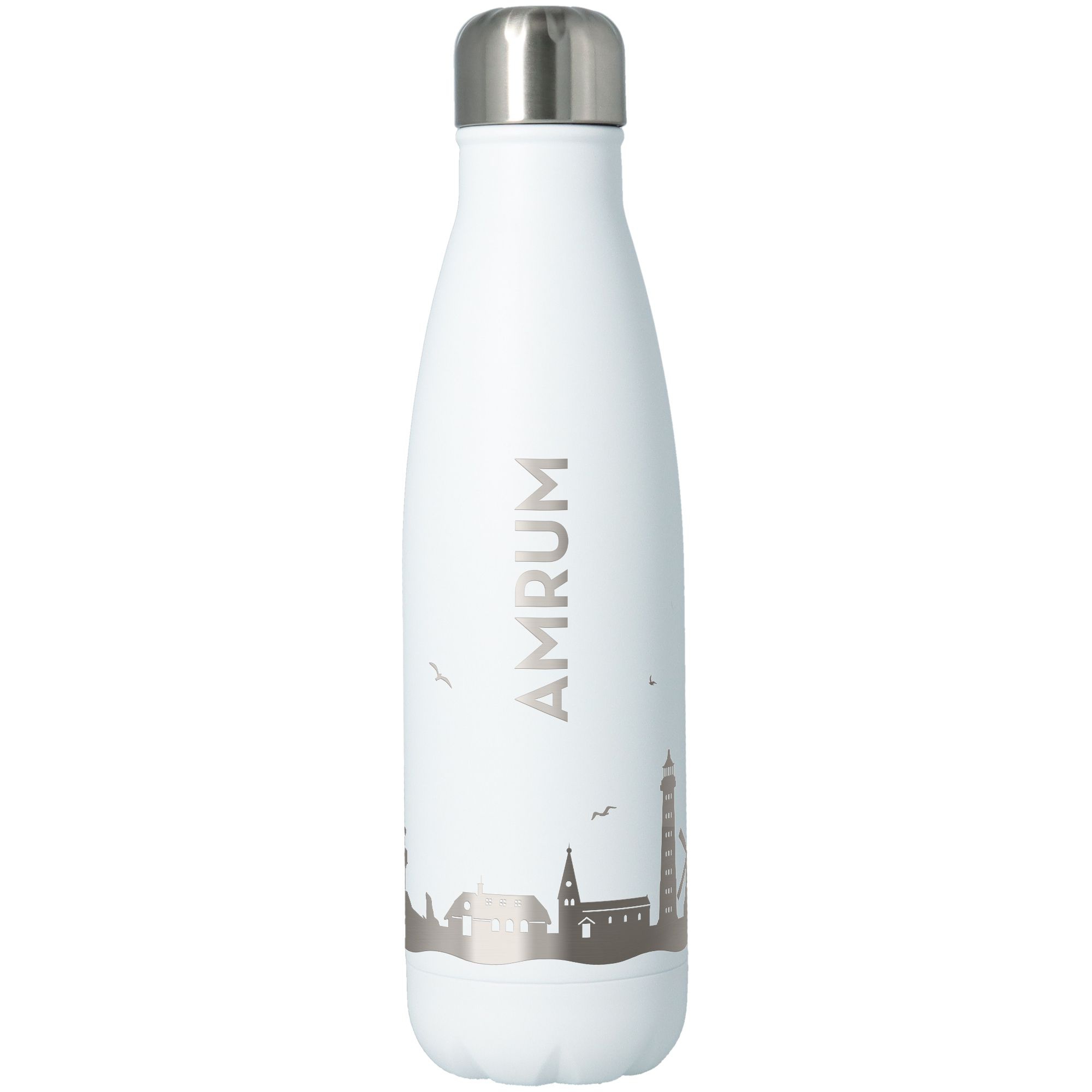Trinkflasche Skyline Amrum Weiß 500ml