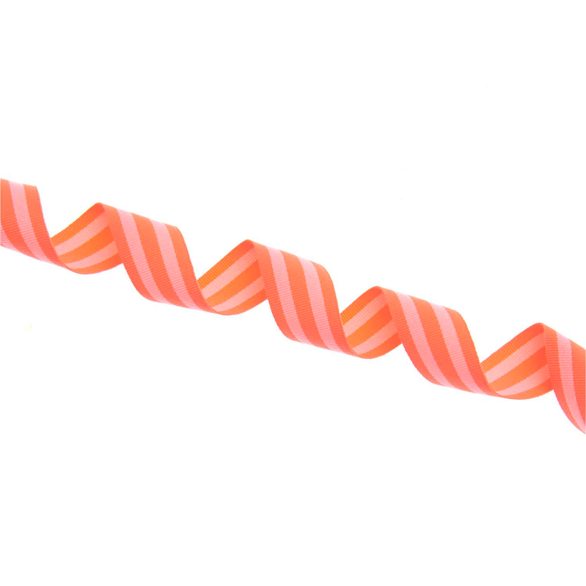 Webband Duo Streifen, Neon Rot/Rosa 25mm / 3m Essen, Süßigkeiten