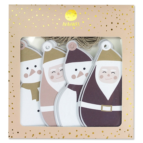 Geschenkanhänger Weihnachten Rosa/Aubergine Geschenkanhänger Weihnachten Rosa/Aubergine