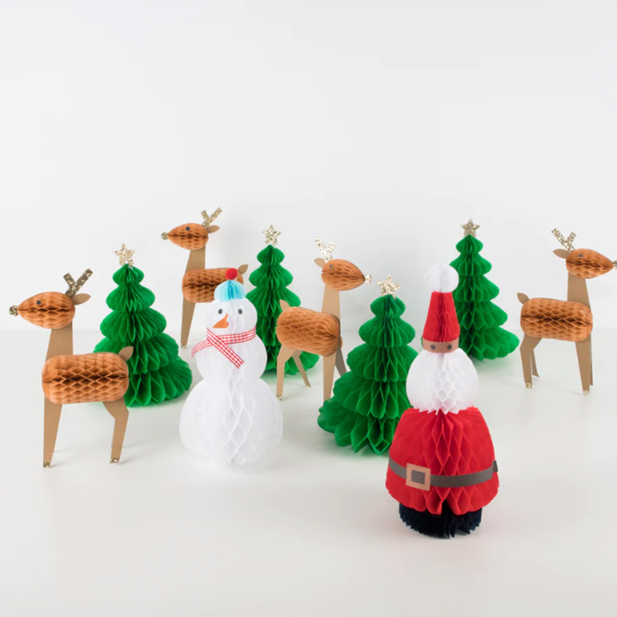 Meri Meri - 10x 3D Wabenfiguren Weihnachten Meri Meri - 10x 3D Wabenfiguren Weihnachten