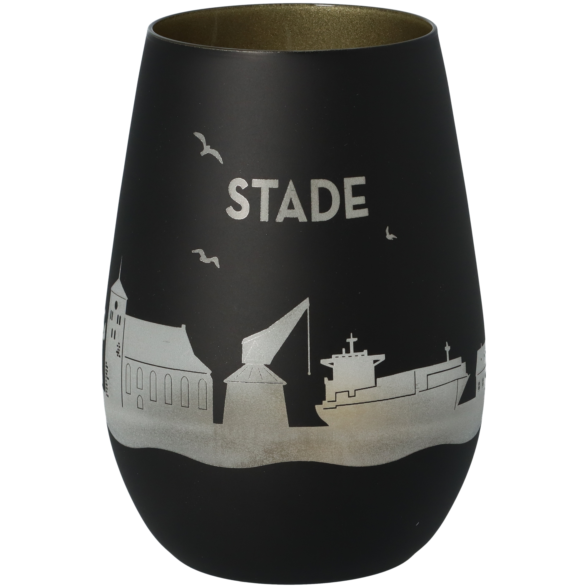 Windlicht Skyline Stade Schwarz/Gold Windlicht Skyline Stade Schwarz/Gold