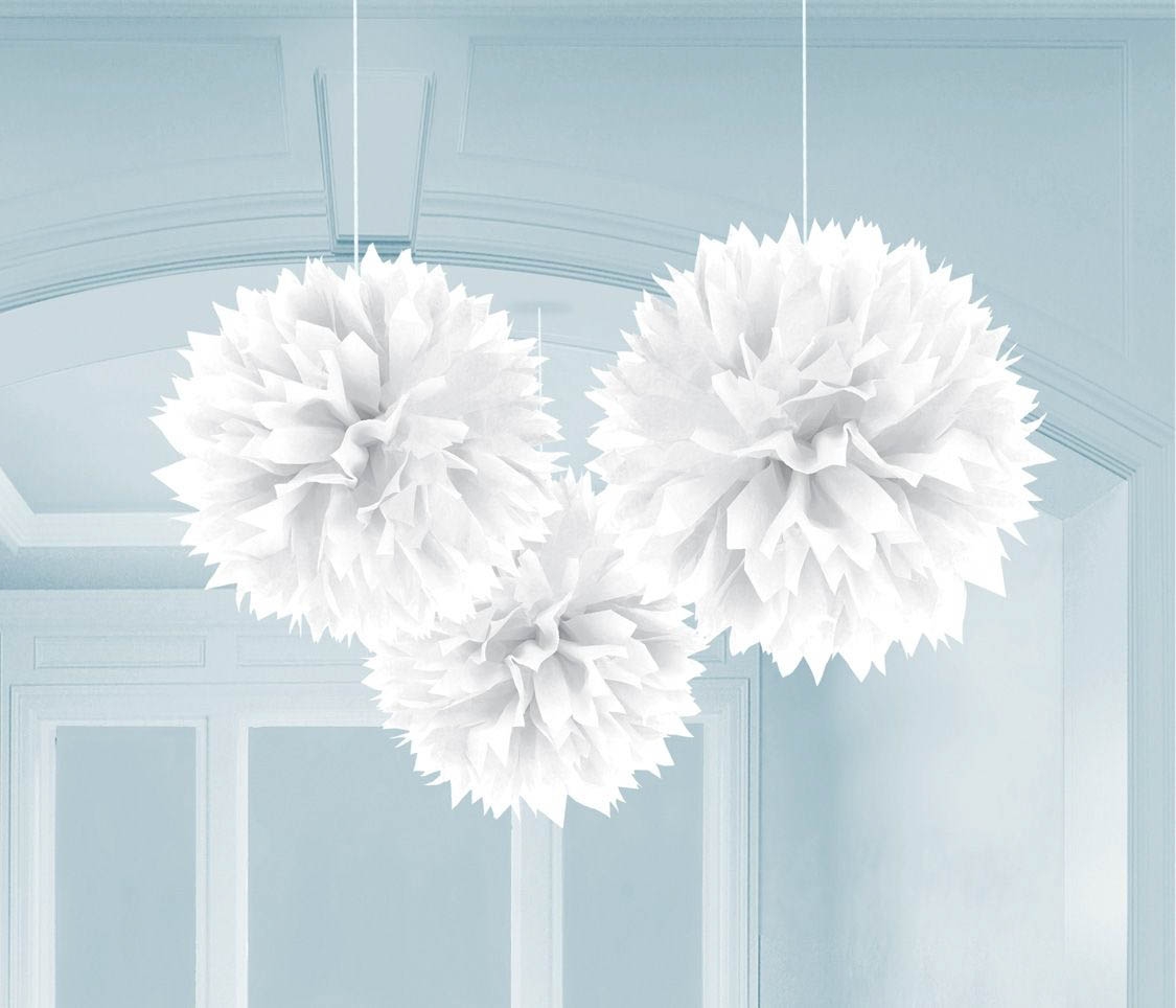 Schneeweiß- 3 Fluffy Pom Poms Schneeweiß- 3 Fluffy Pom Poms