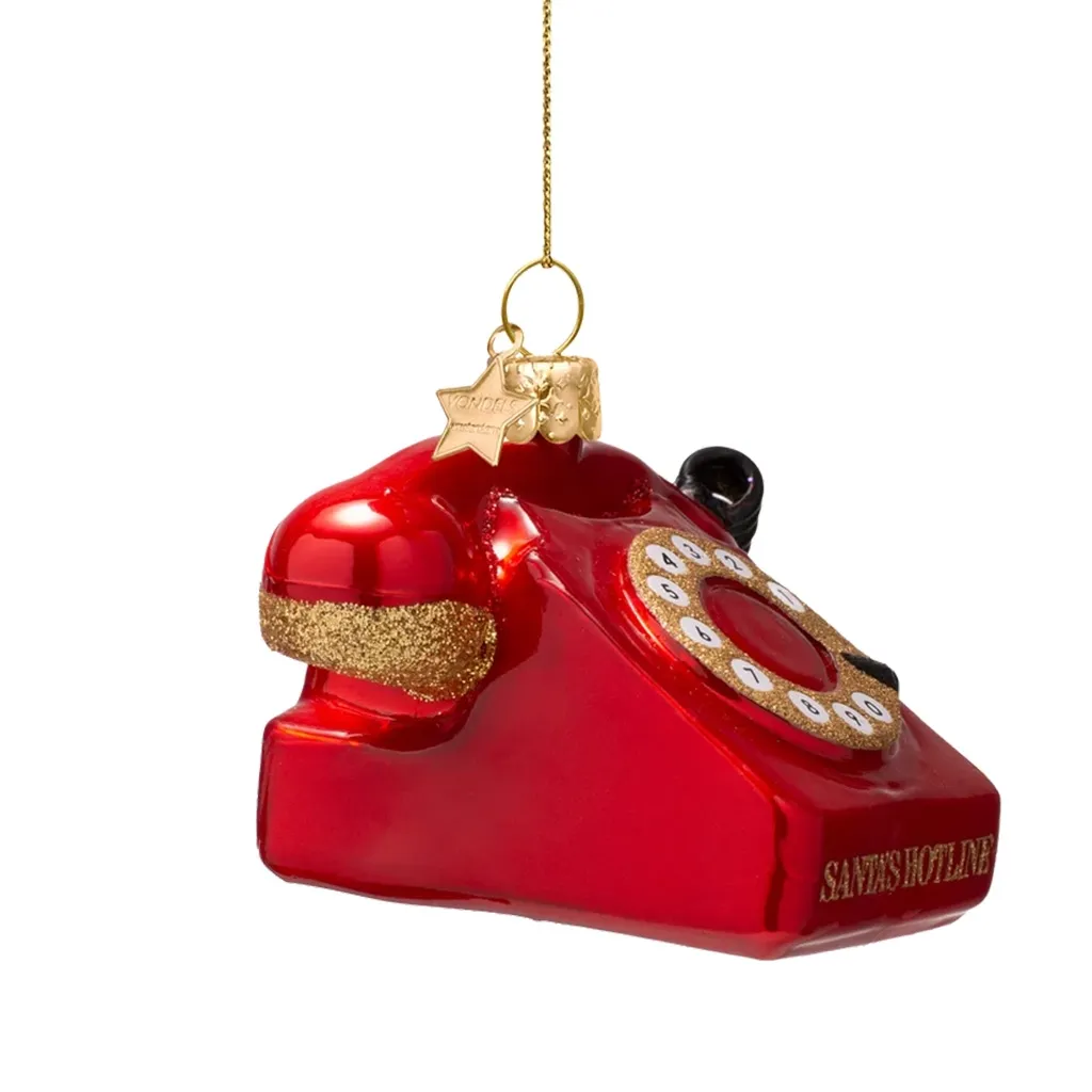 telefon, telefon, rot, ornament, glas