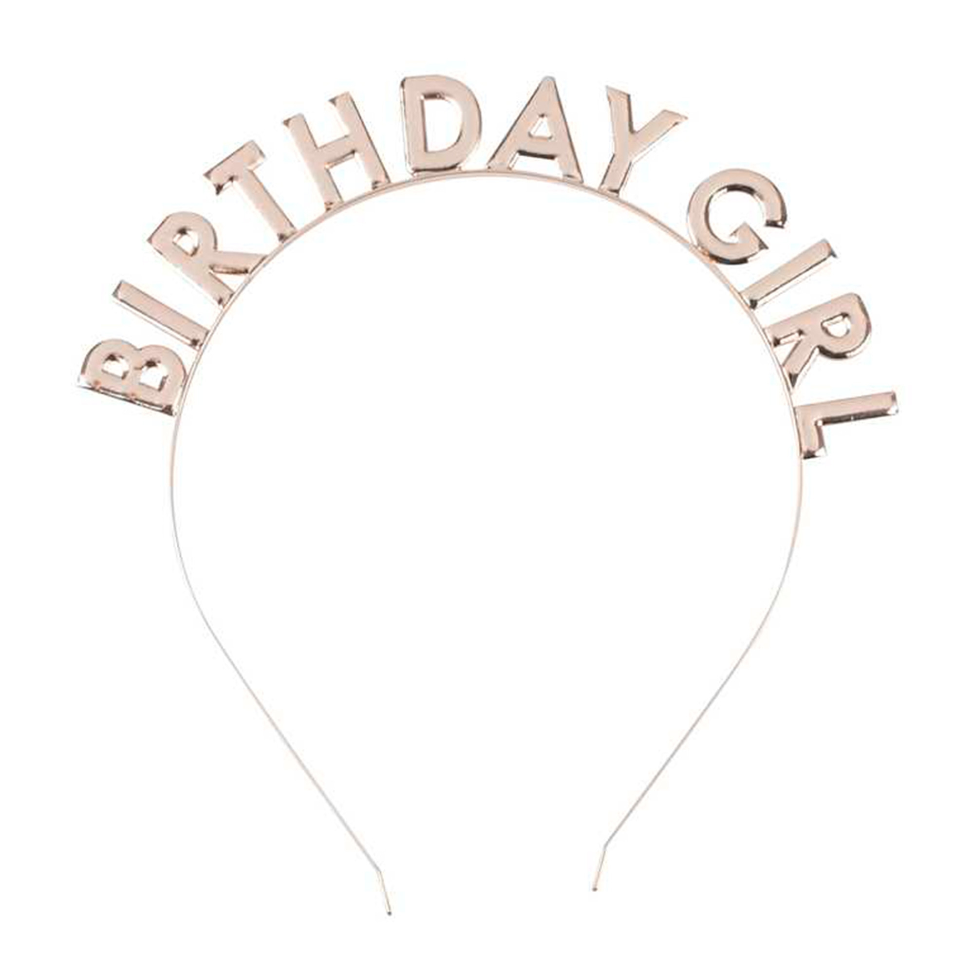 Haarreifen "Birthday Girl", Rosegold Zubehor, Schmuck
