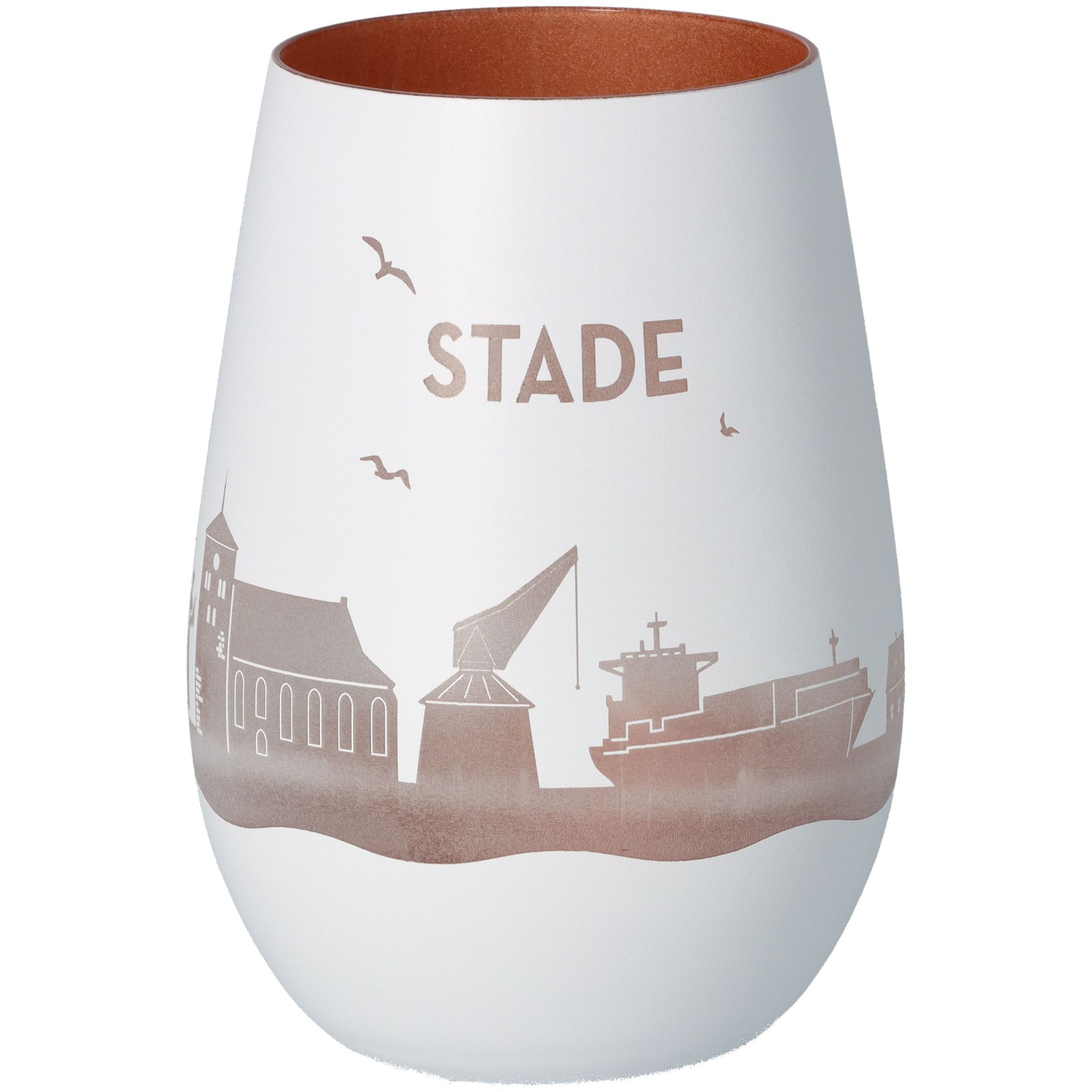 Windlicht Skyline Stade Weiß/Bronze Windlicht Skyline Stade Weiß/Bronze