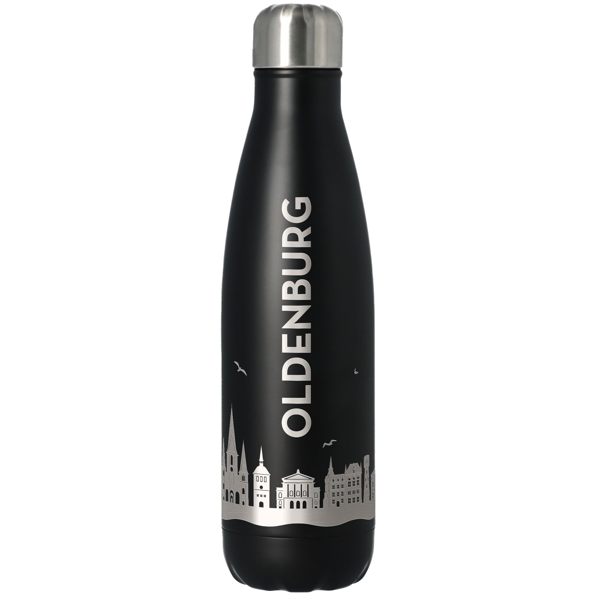 Trinkflasche Skyline Oldenburg Schwarz 500ml