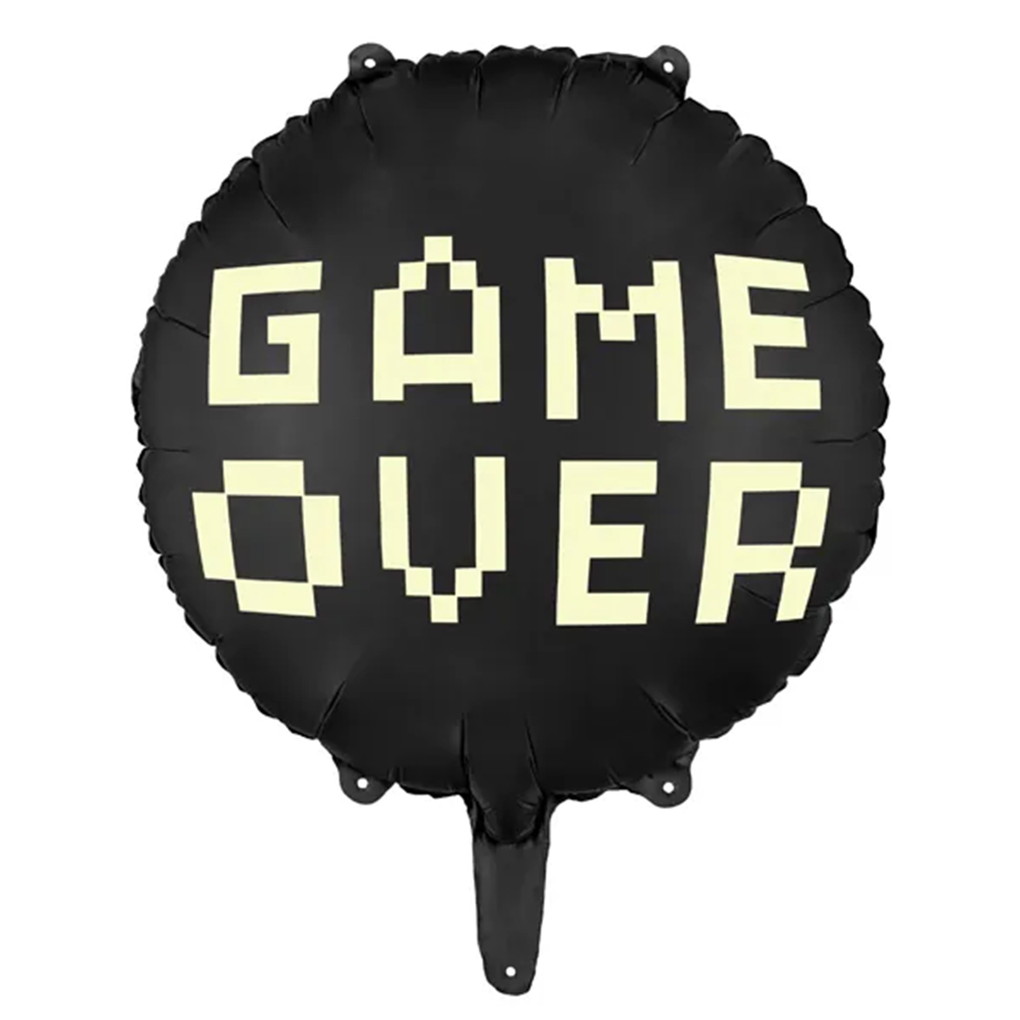 Folienballon "Game Over", Schwarz 45cm Ballon, Elektronik, Hardware, Bildschirm
