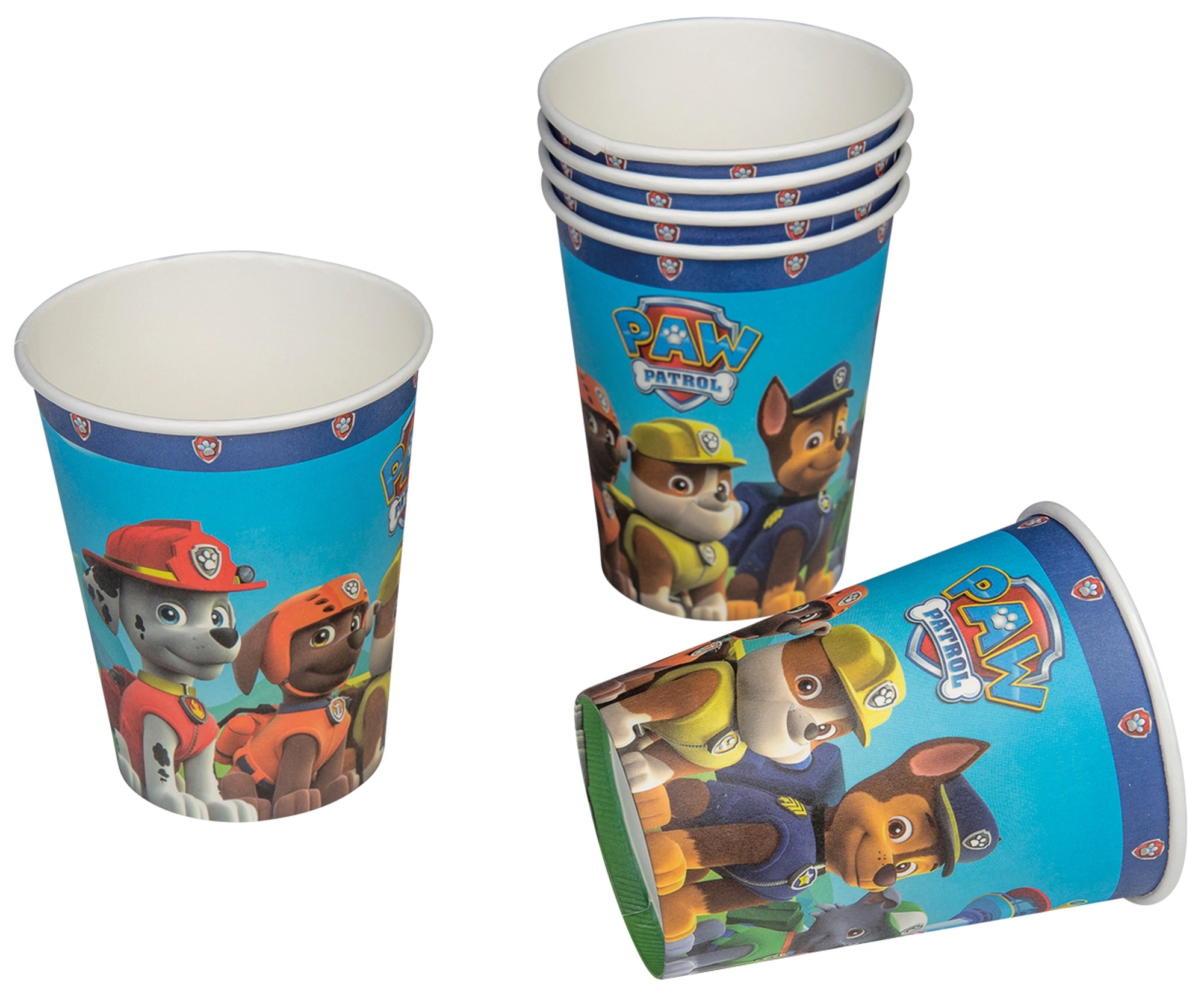 Paw Patrol - 6 Pappbecher in Blau