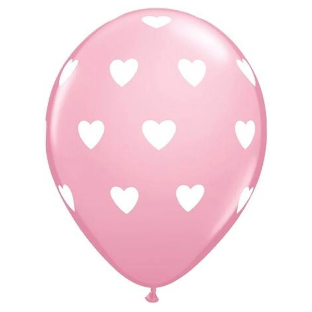 Ballon, Herz Muster, Rosa, Luftballon, Feierlichkeit