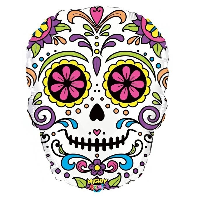 Folienballon "Sugar Skull" Halloween 69cm Folienballon "Sugar Skull" Halloween 69cm