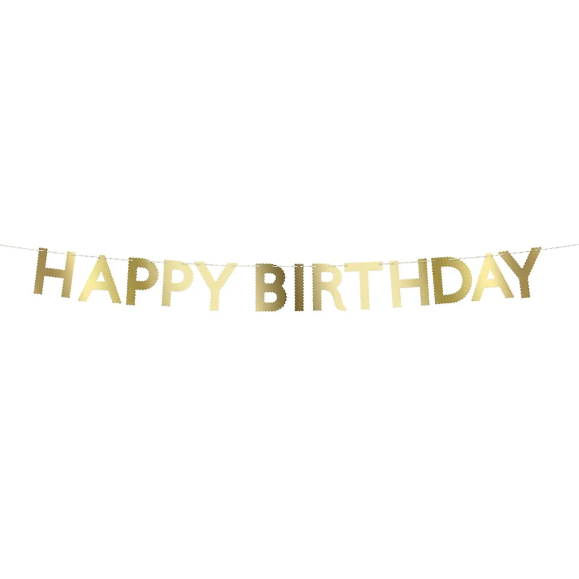 Meri Meri - Girlande "Happy Birthday" Gold