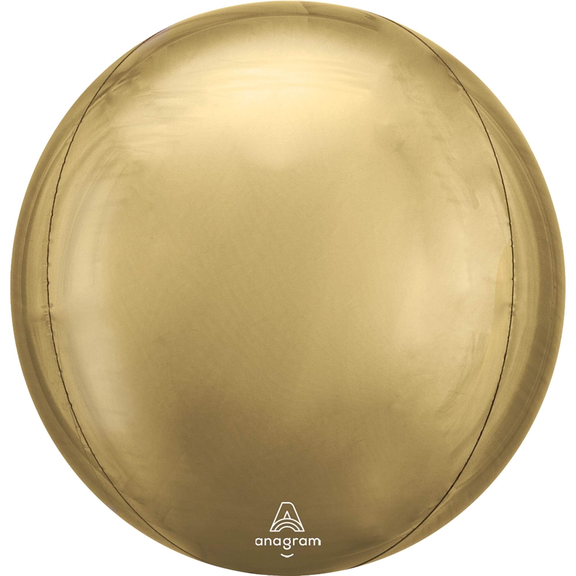 Folienballon Orbz "Weißgold" 40cm Sphäre