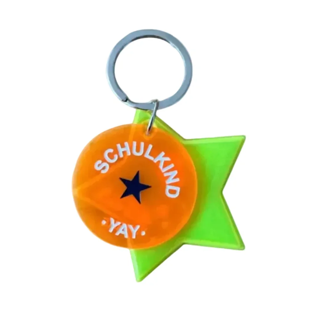 Schlüsselanhänger "Schulkind" Orange