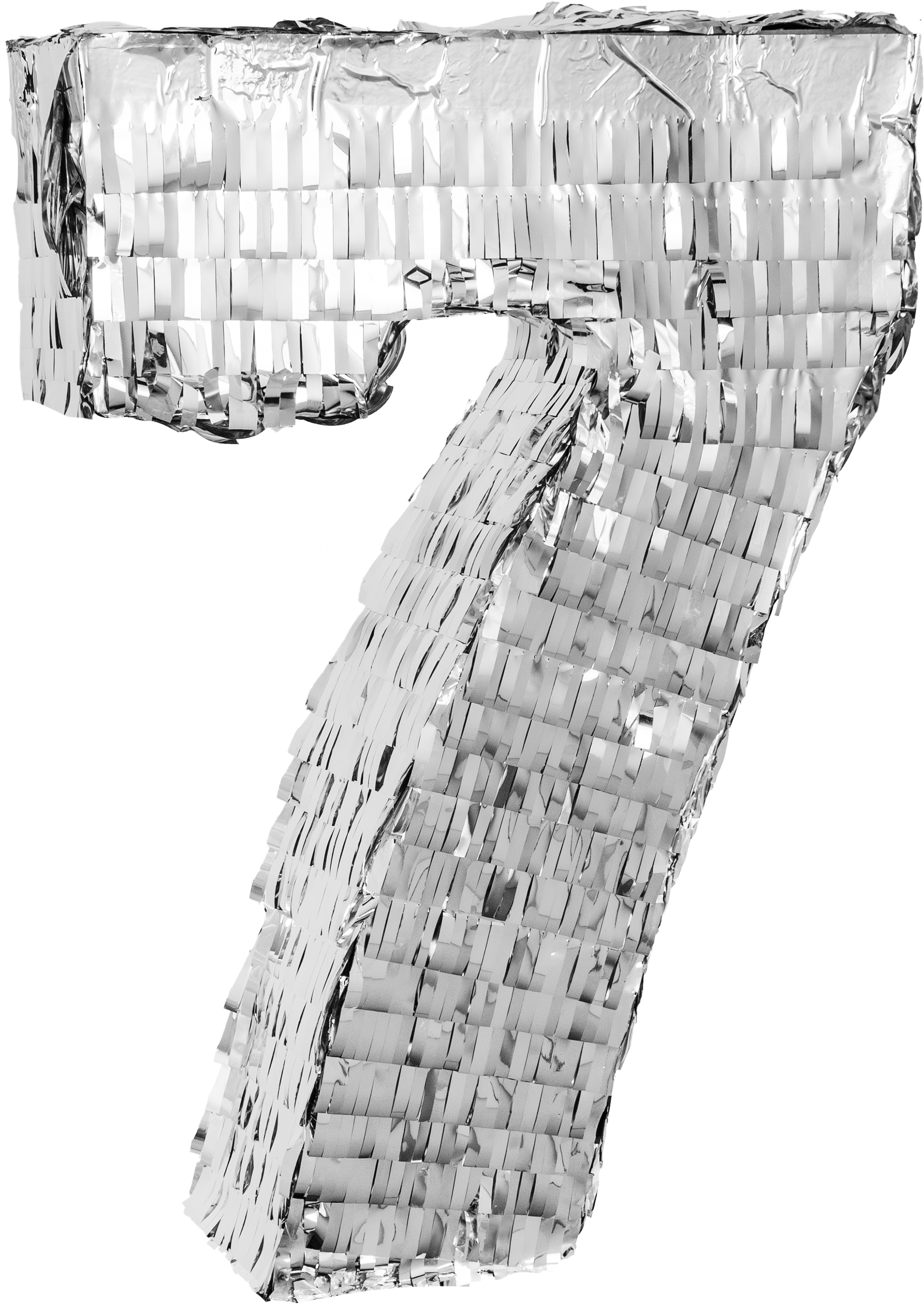 Pinata Zahl "7", Silber Pinata Zahl "7", Silber