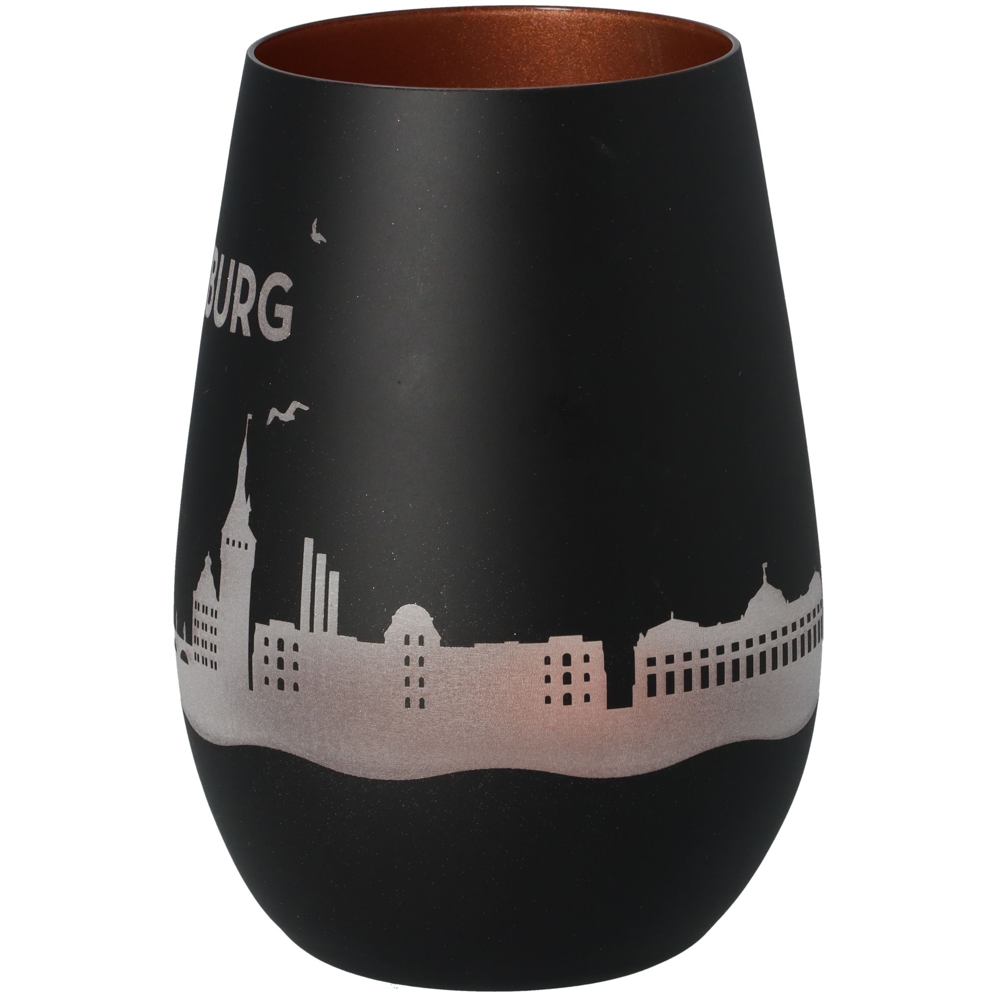 Windlicht Skyline Würzburg Schwarz/Bronze Windlicht Skyline Würzburg Schwarz/Bronze