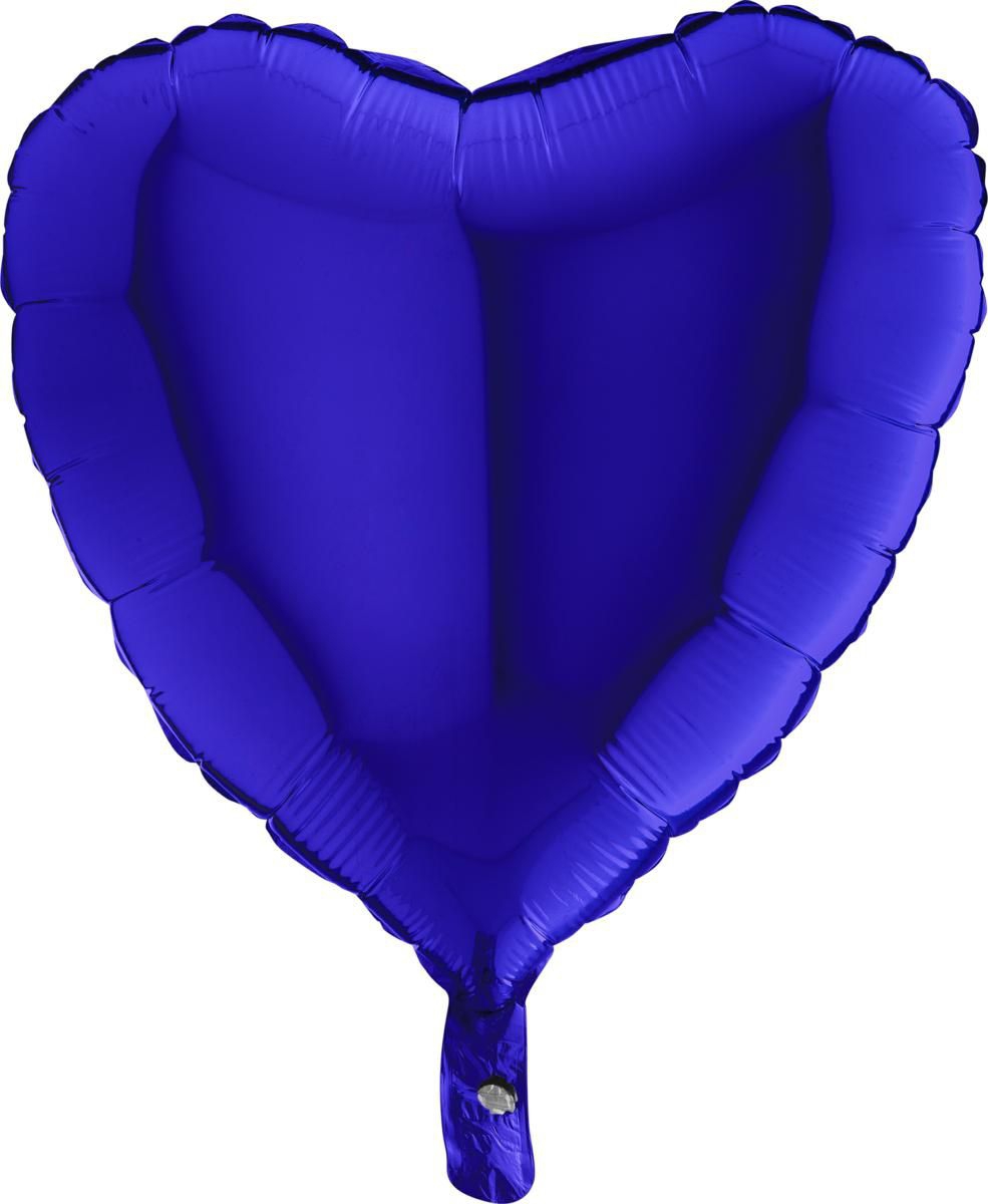 Folienballon Herz Blue Capri 45cm