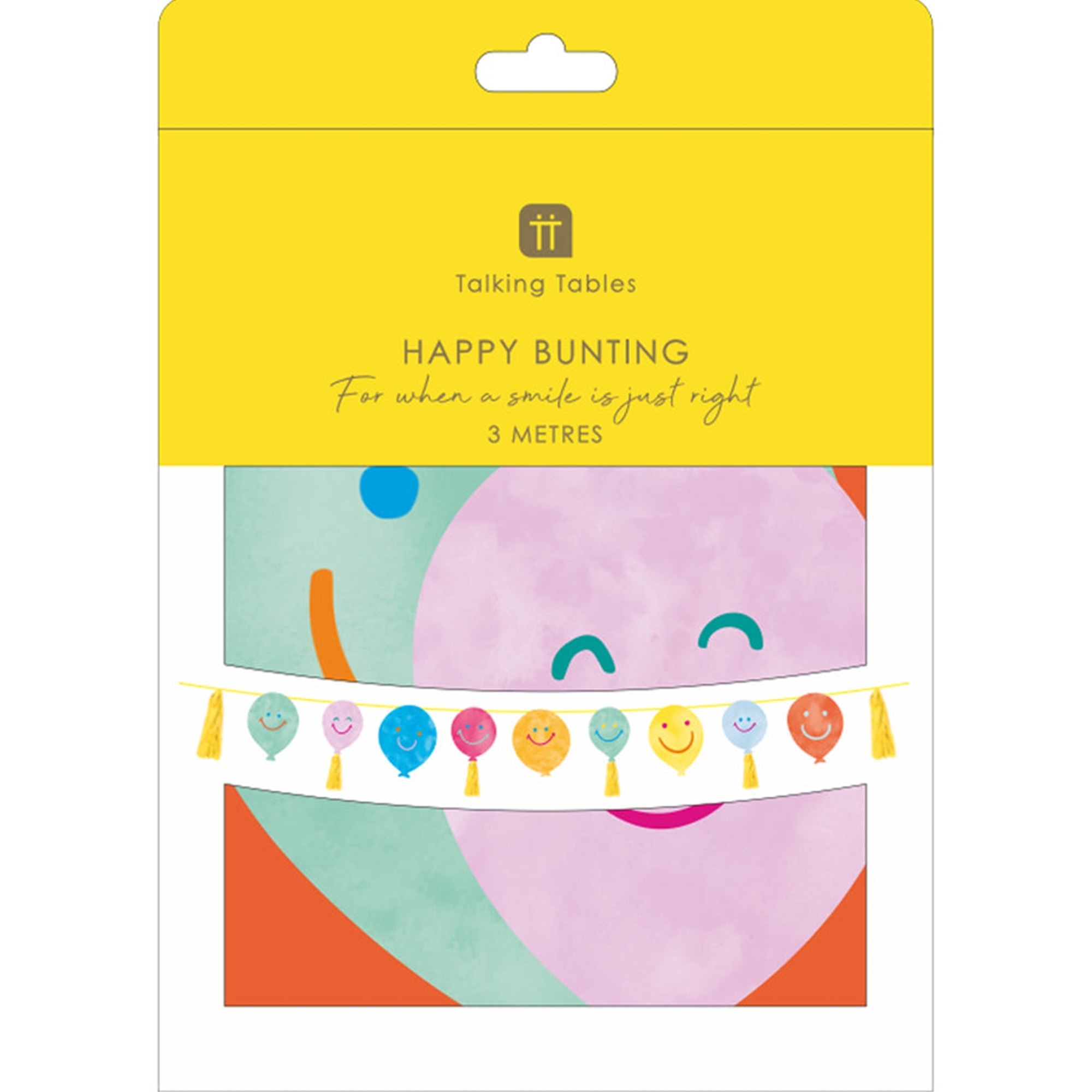 Girlande "Happy Face Balloon" 3 m
