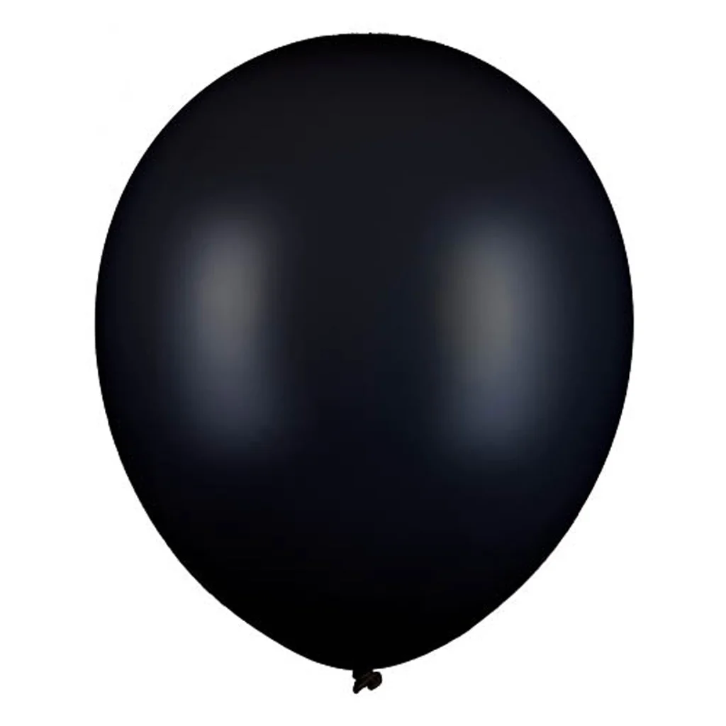 Ballon, schwarz, Latexballon, Rund, Dekoration
