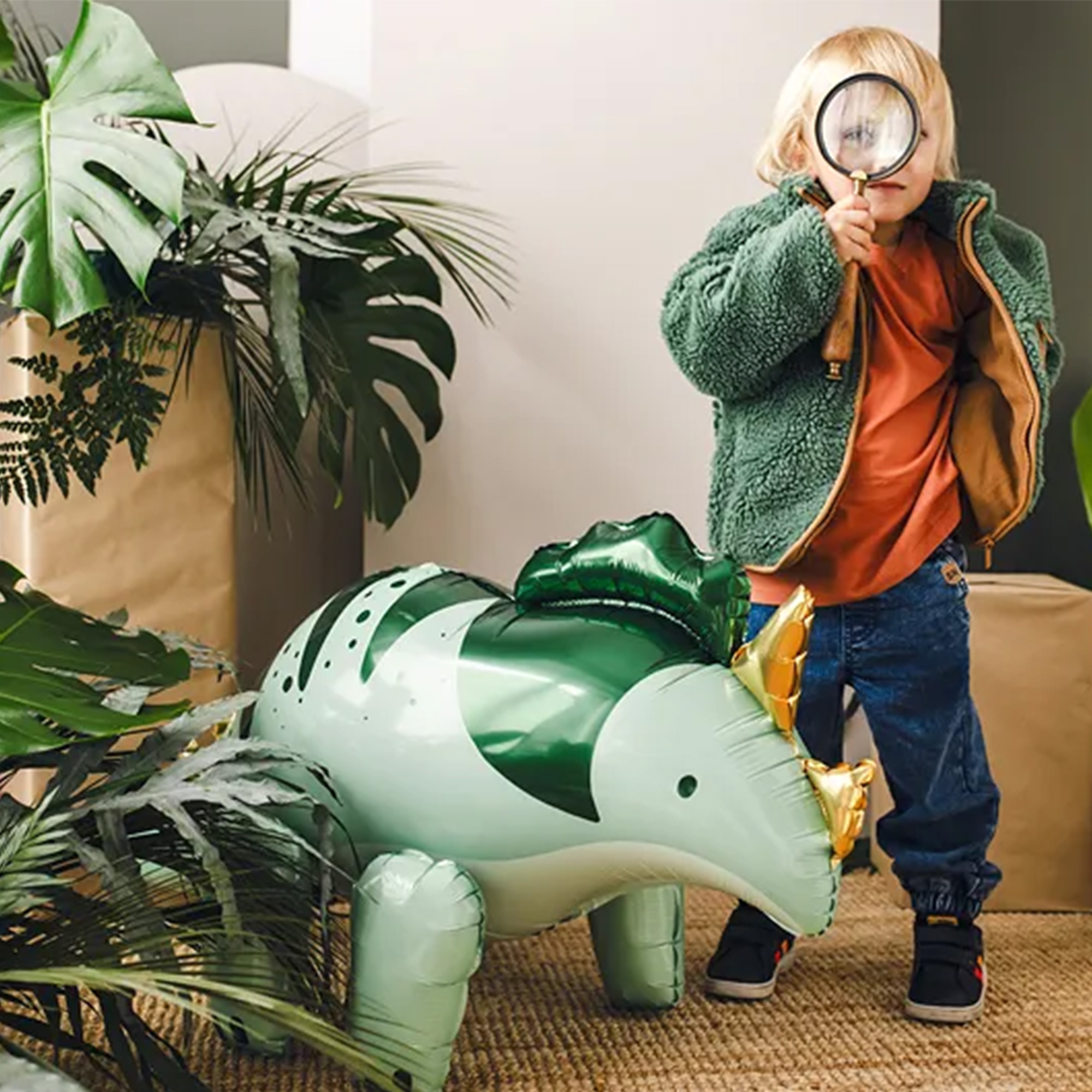 Folienballon "Triceratops" NUR LUFTBEFÜLLUNG ca. 101 cm