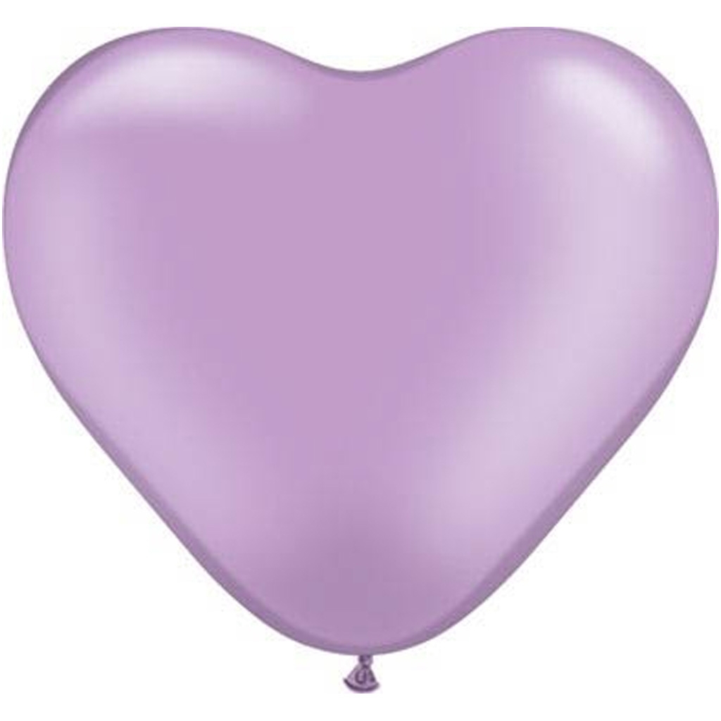 Herzballon, Luftballon, Lila, Herzform, Gummi/Luftballon