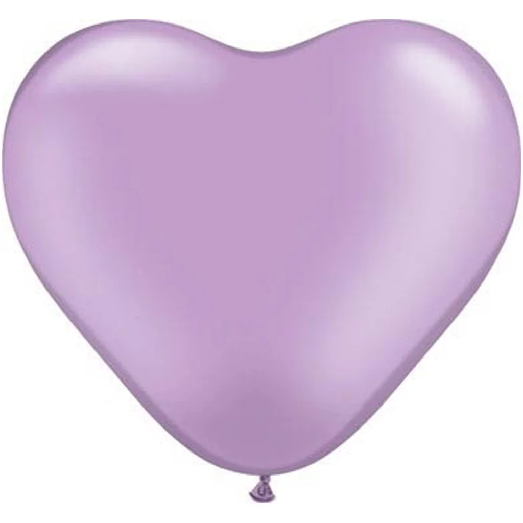 Herzballon, Luftballon, Lila, Herzform, Gummi/Luftballon