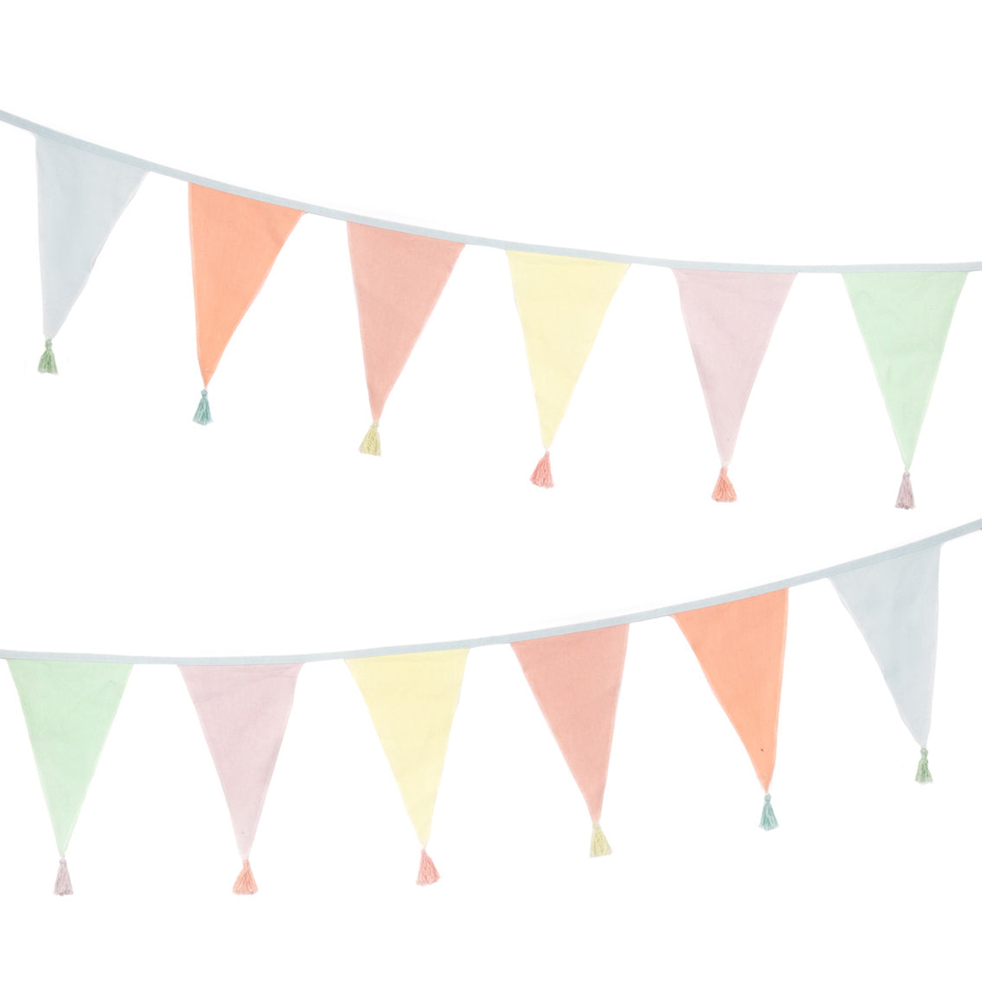 Baumwoll-Girlande Pastell 3 m