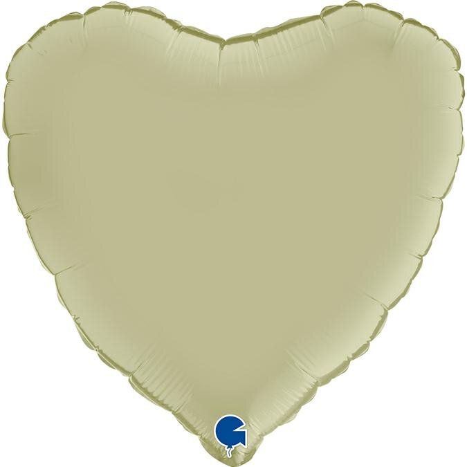 Folienballon Heart Satin Olivgrün 18"/45cm Folienballon Heart Satin Olivgrün 18"/45cm