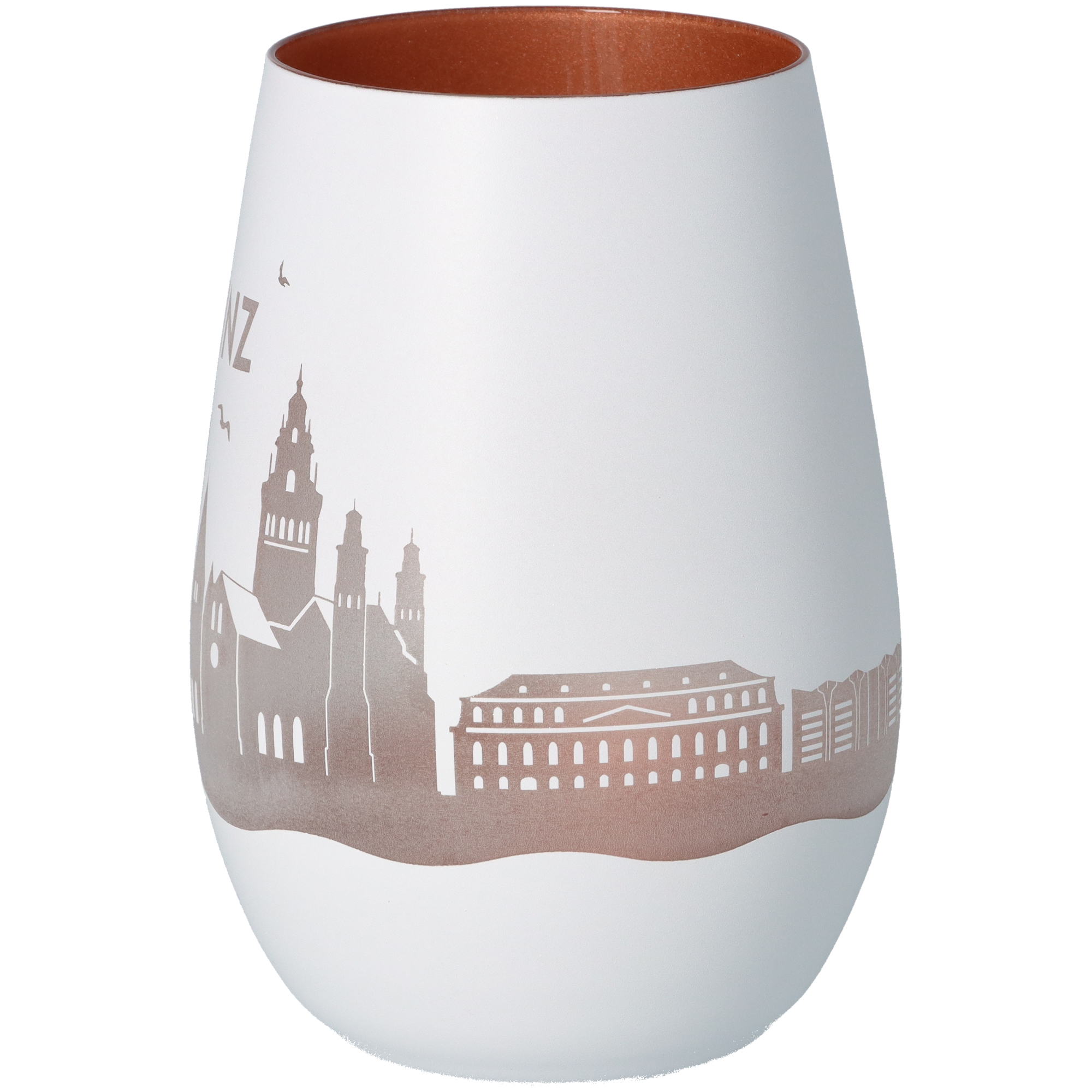 Windlicht Skyline Mainz Weiß/Bronze Windlicht Skyline Mainz Weiß/Bronze