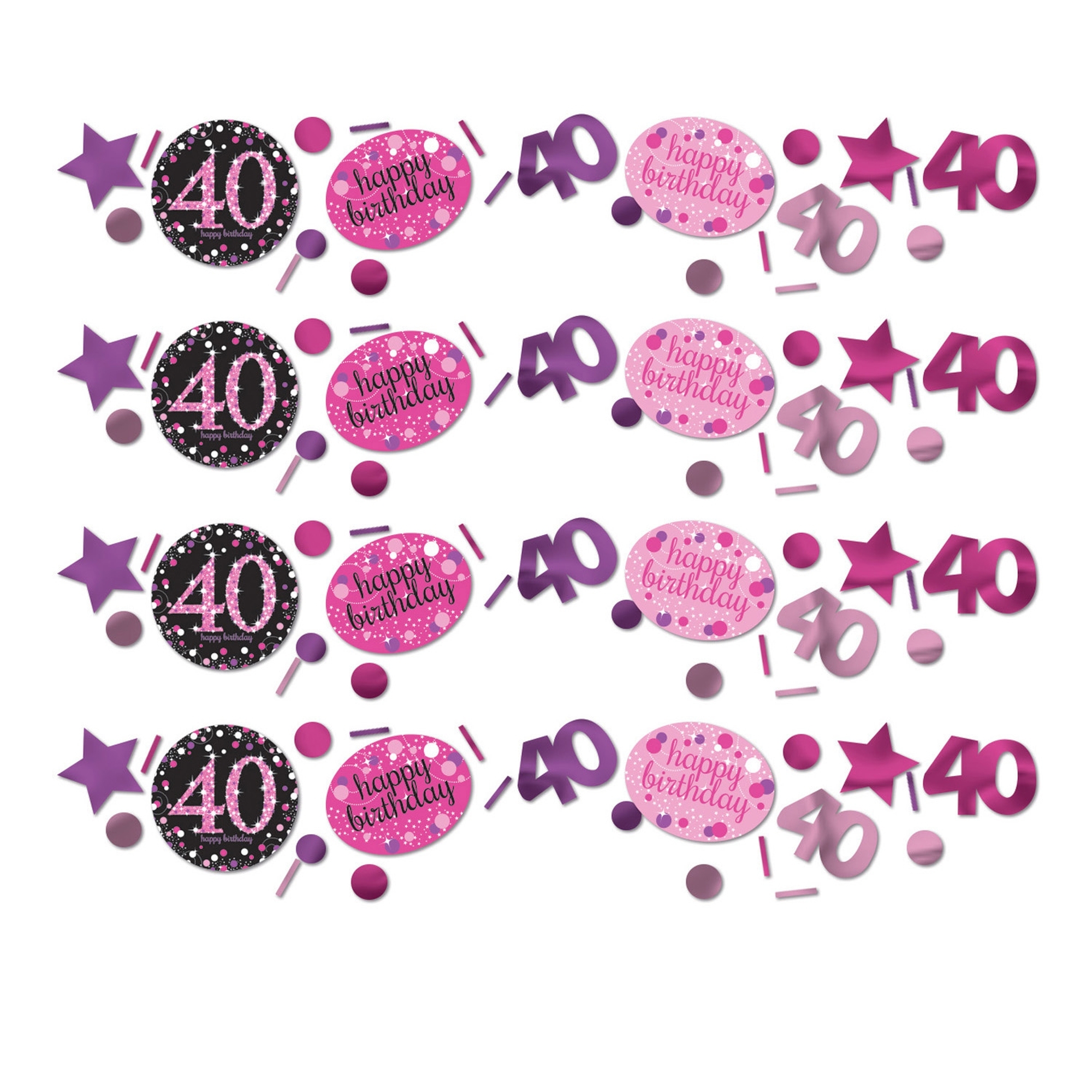 Sparkling Celebration Pink 40. Geburtstag Konfetti 34g