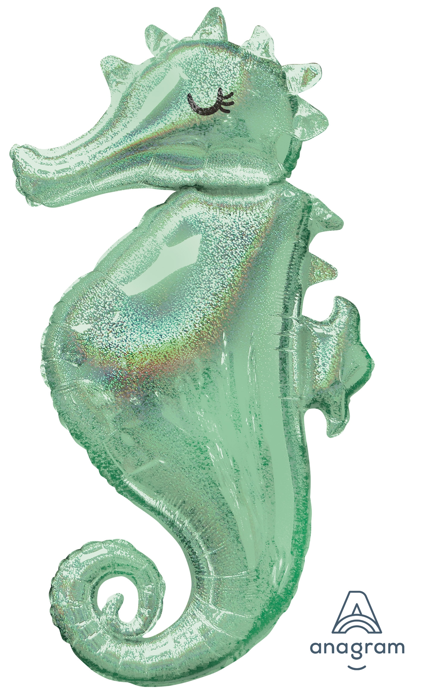 Folienballon Grünes Seepferdchen 50x96 cm Folienballon Grünes Seepferdchen 50x96 cm