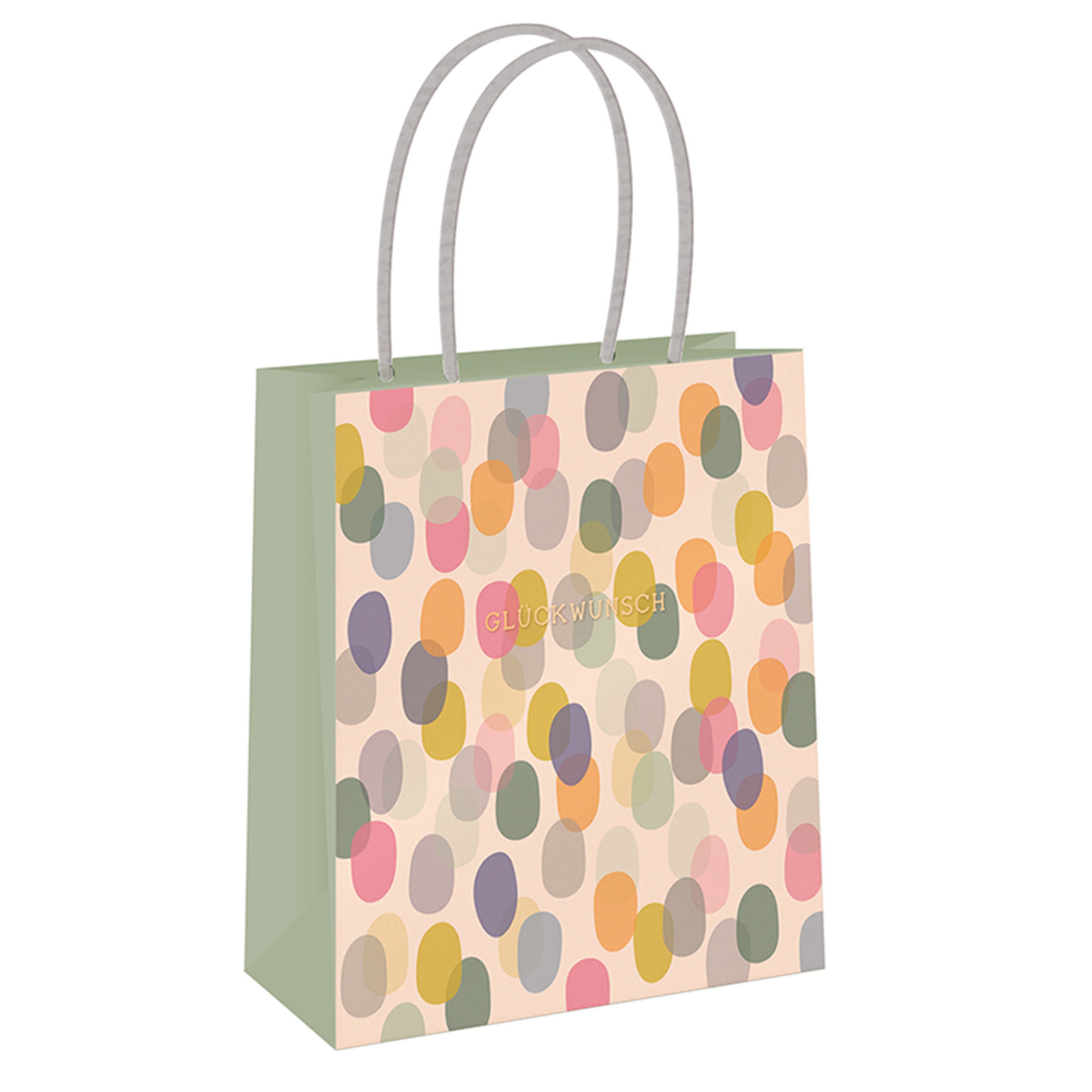 Geschenktüte "Glückwunsch", groß Tasche, Zubehör, Handtasche, Tragetasche, Einkaufstasche