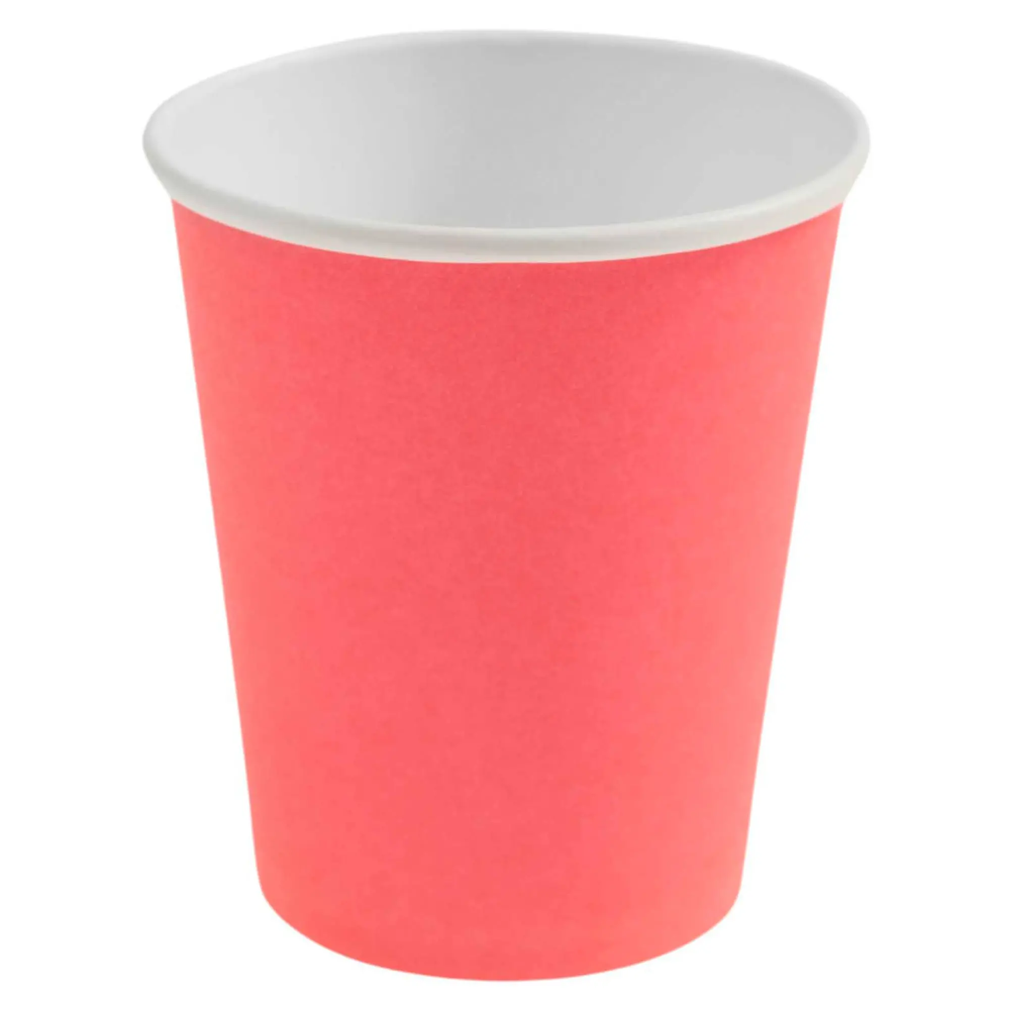 8 Pappbecher Neon Pink 250 ml