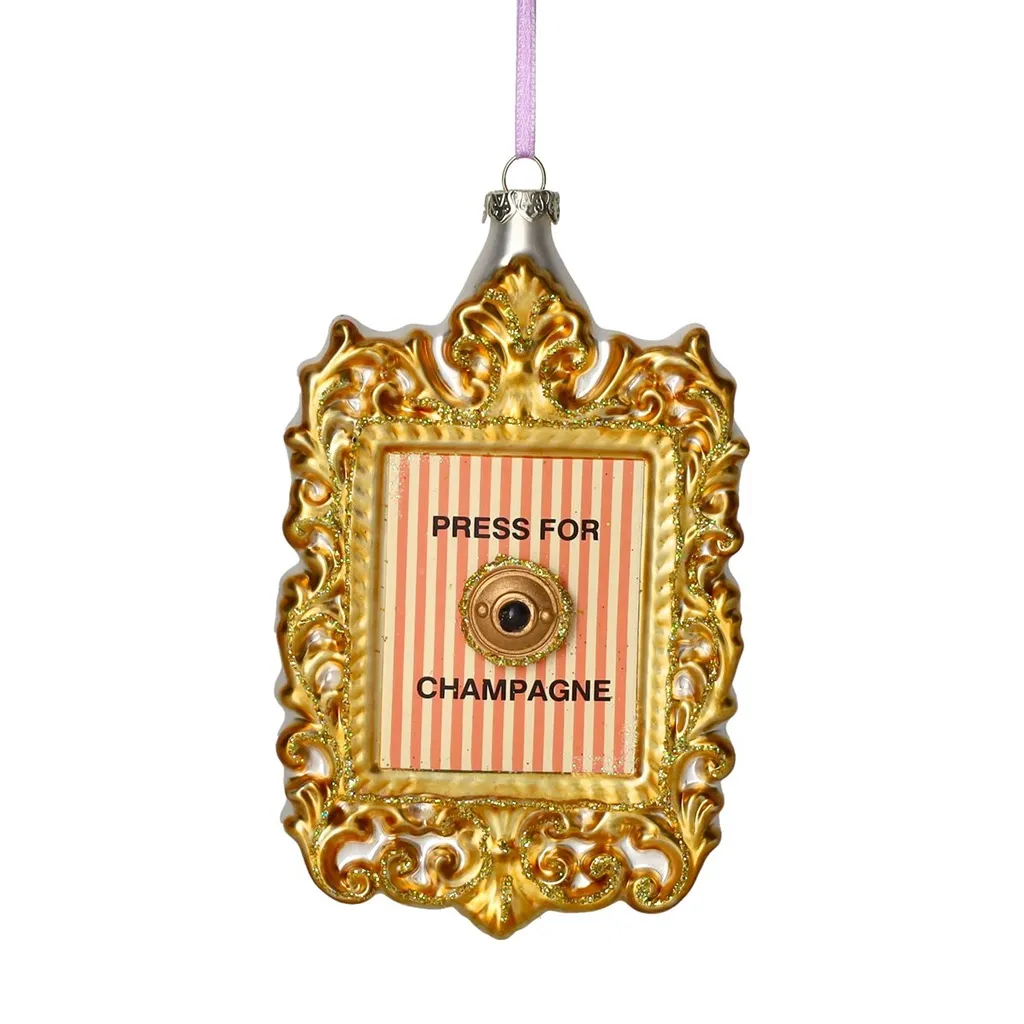 Weihnachtskugel "Press for Champagne"