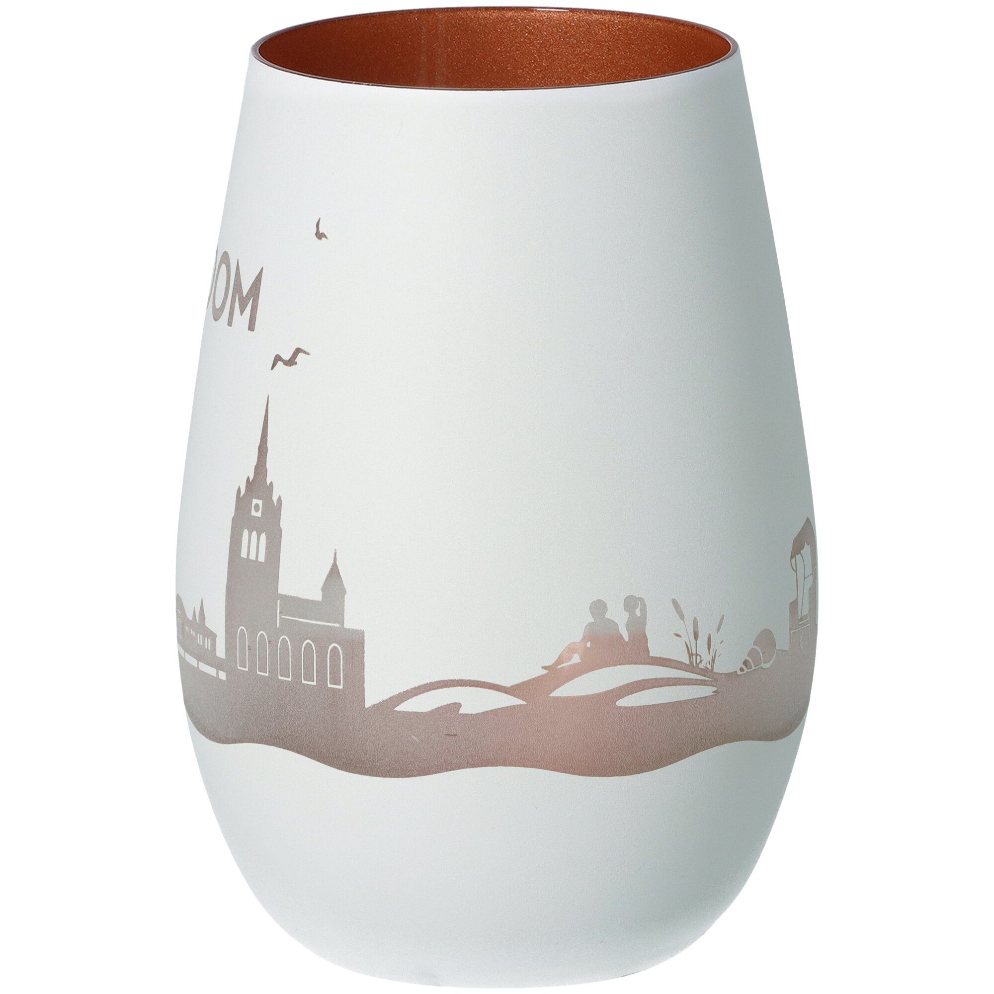 Windlicht Skyline Usedom Weiß/Bronze Windlicht Skyline Usedom Weiß/Bronze