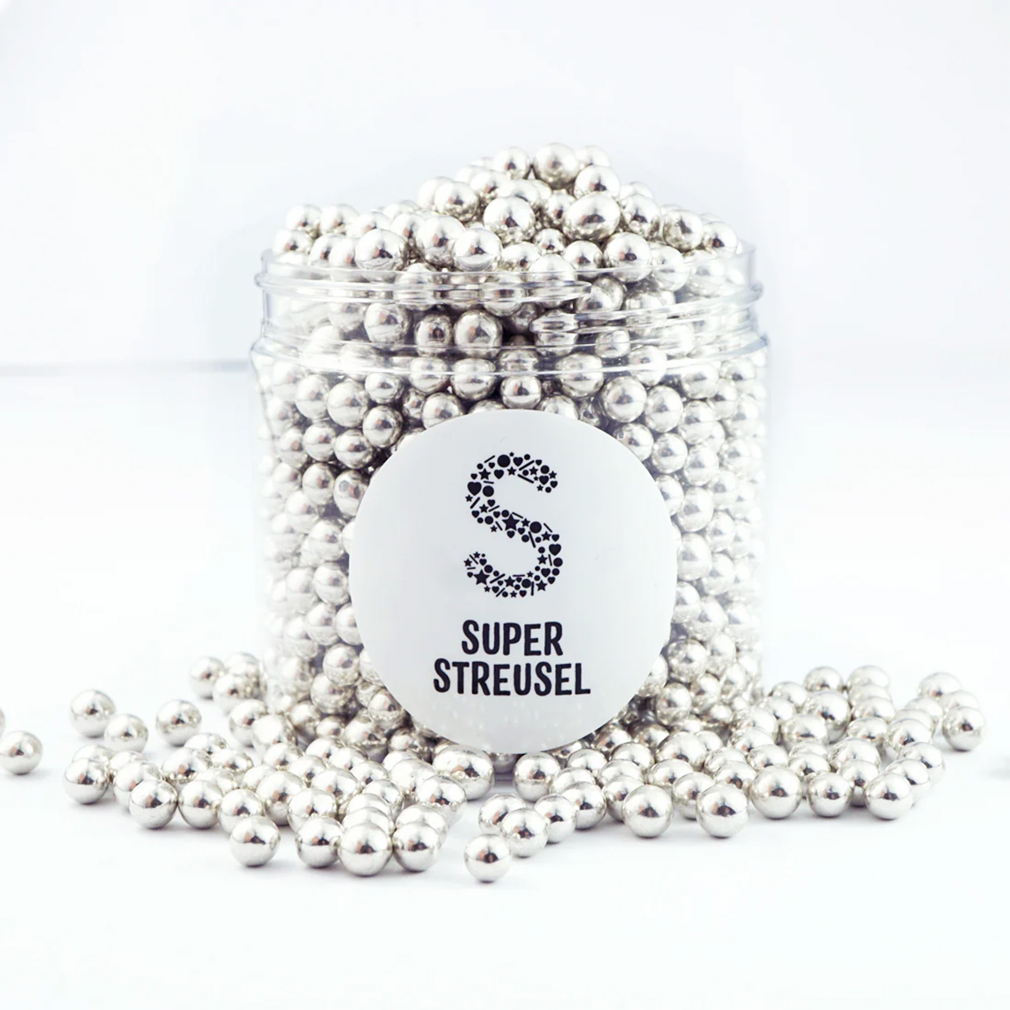 Super Streusel Mini Schokokugeln Silber 150 g Super Streusel Mini Schokokugeln Silber 150 g