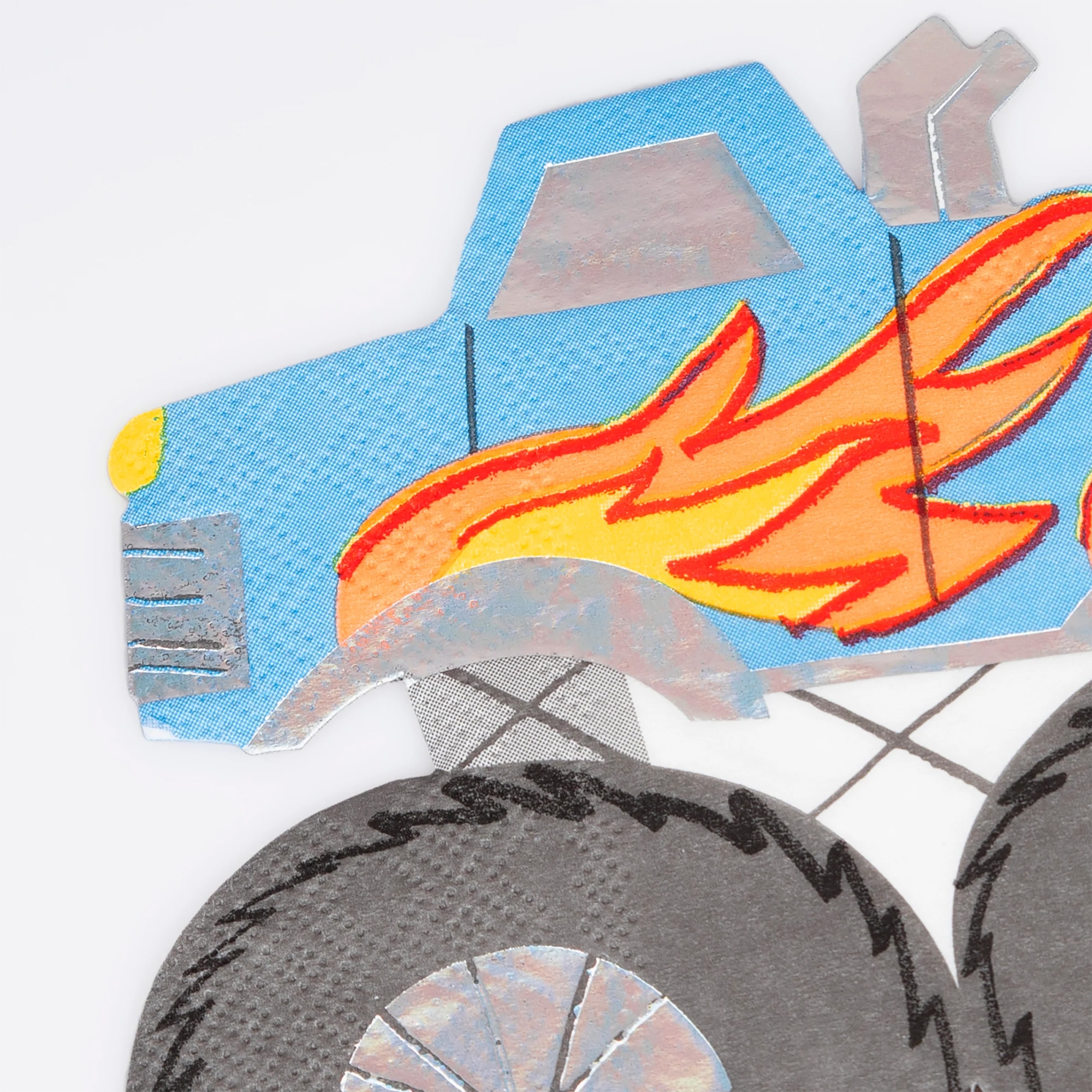 Meri Meri - 16 Papierservietten "Monster Truck" Kunst, Malerei