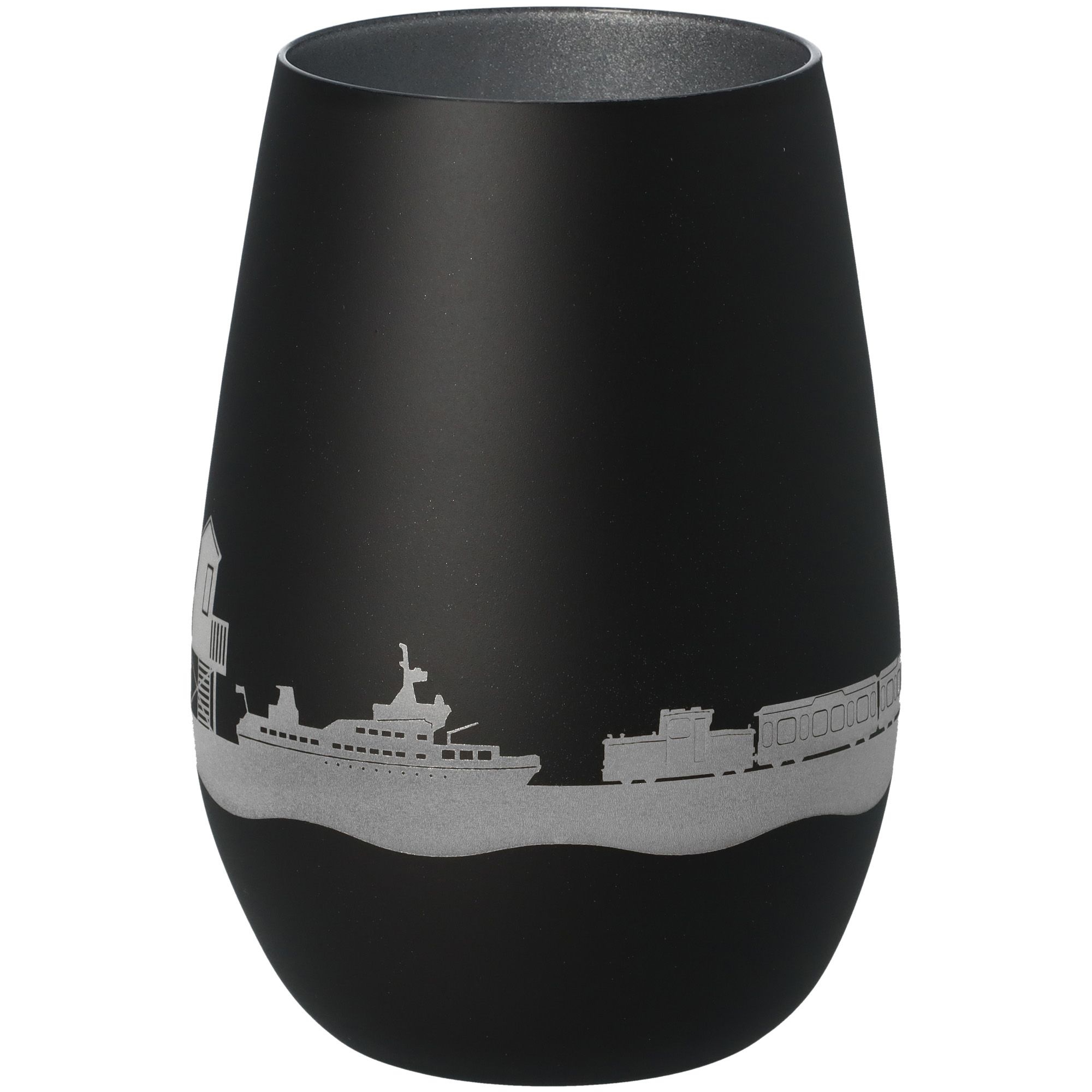 Windlicht Skyline Langeoog Schwarz/Silber Windlicht Skyline Langeoog Schwarz/Silber