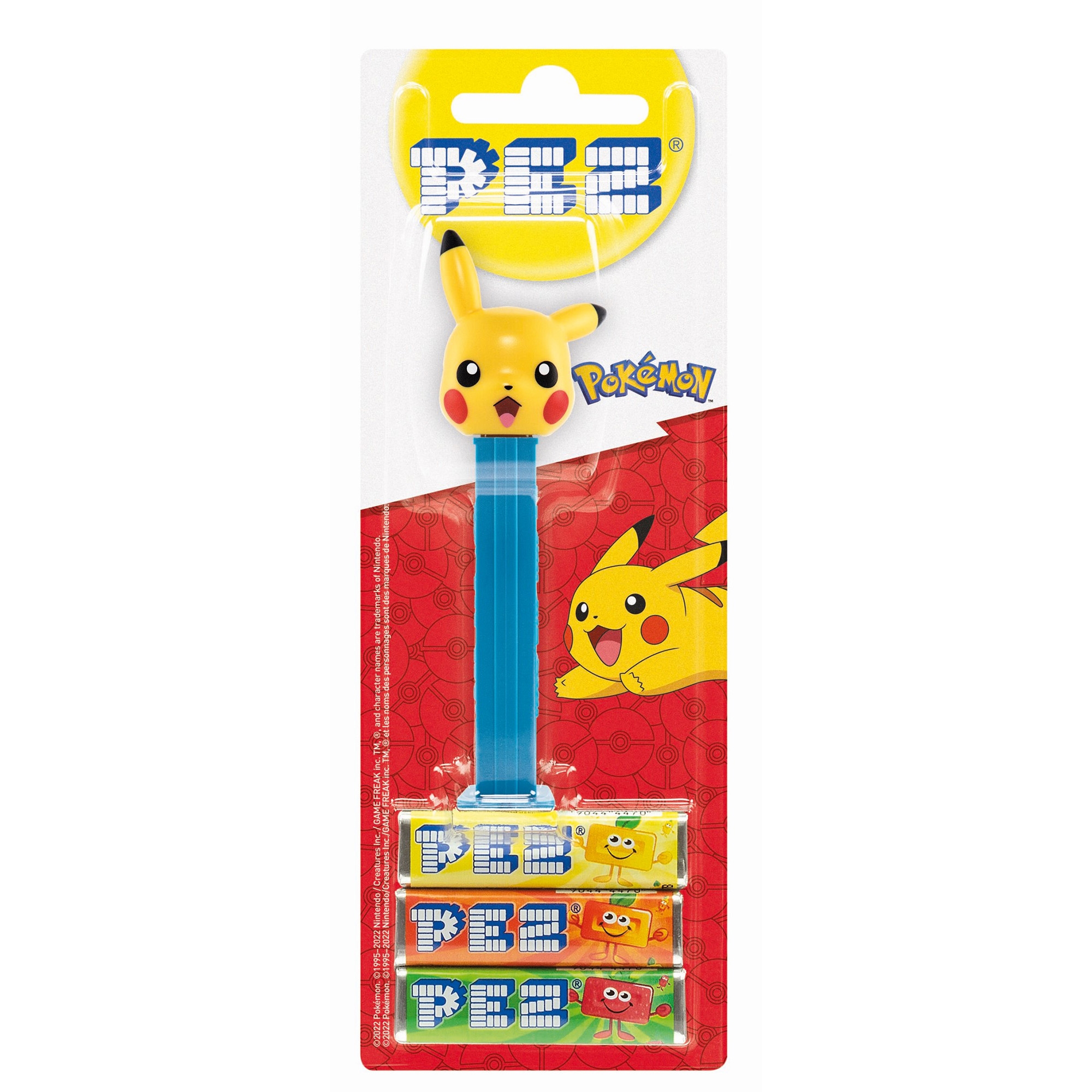 PEZ - Pikachu lachend "Pokémon" Spender & Bonbons PEZ Spender