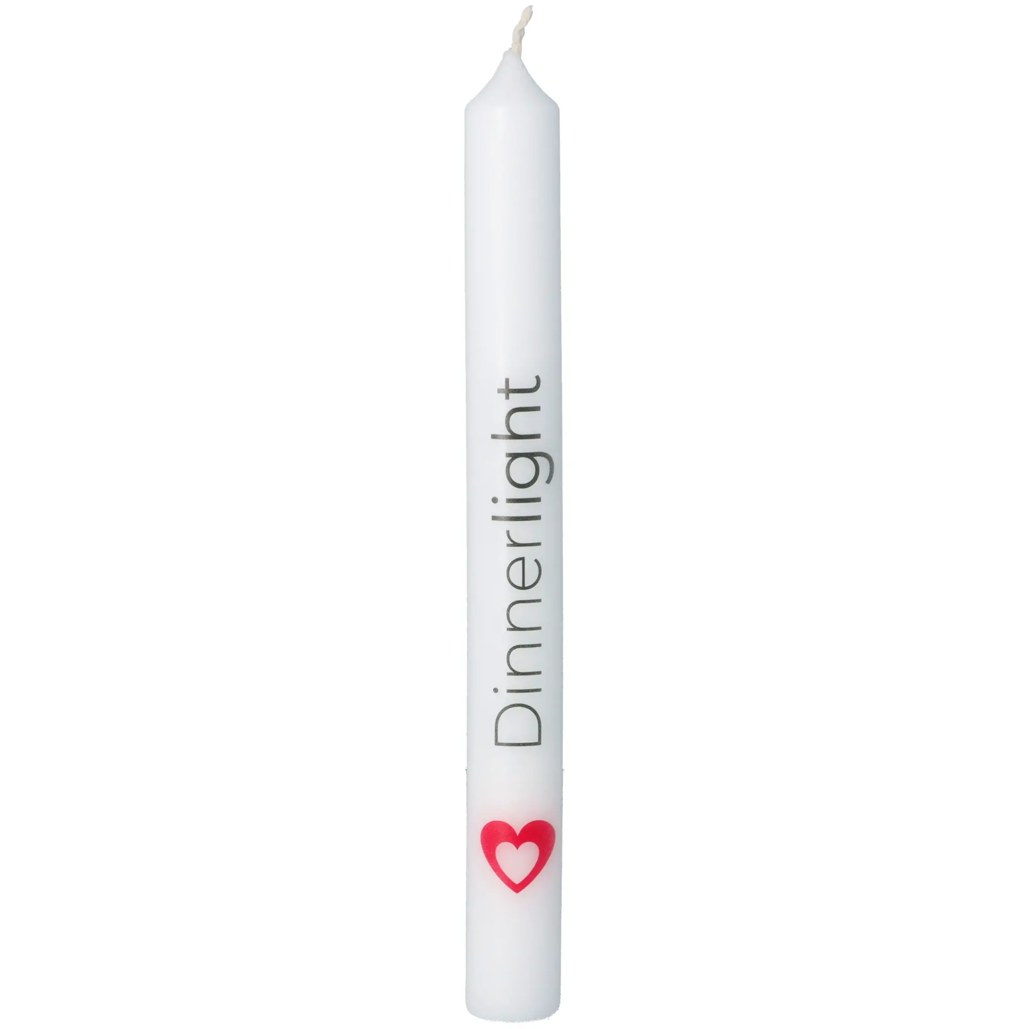 Stabkerze Weiß "Dinnerlight"