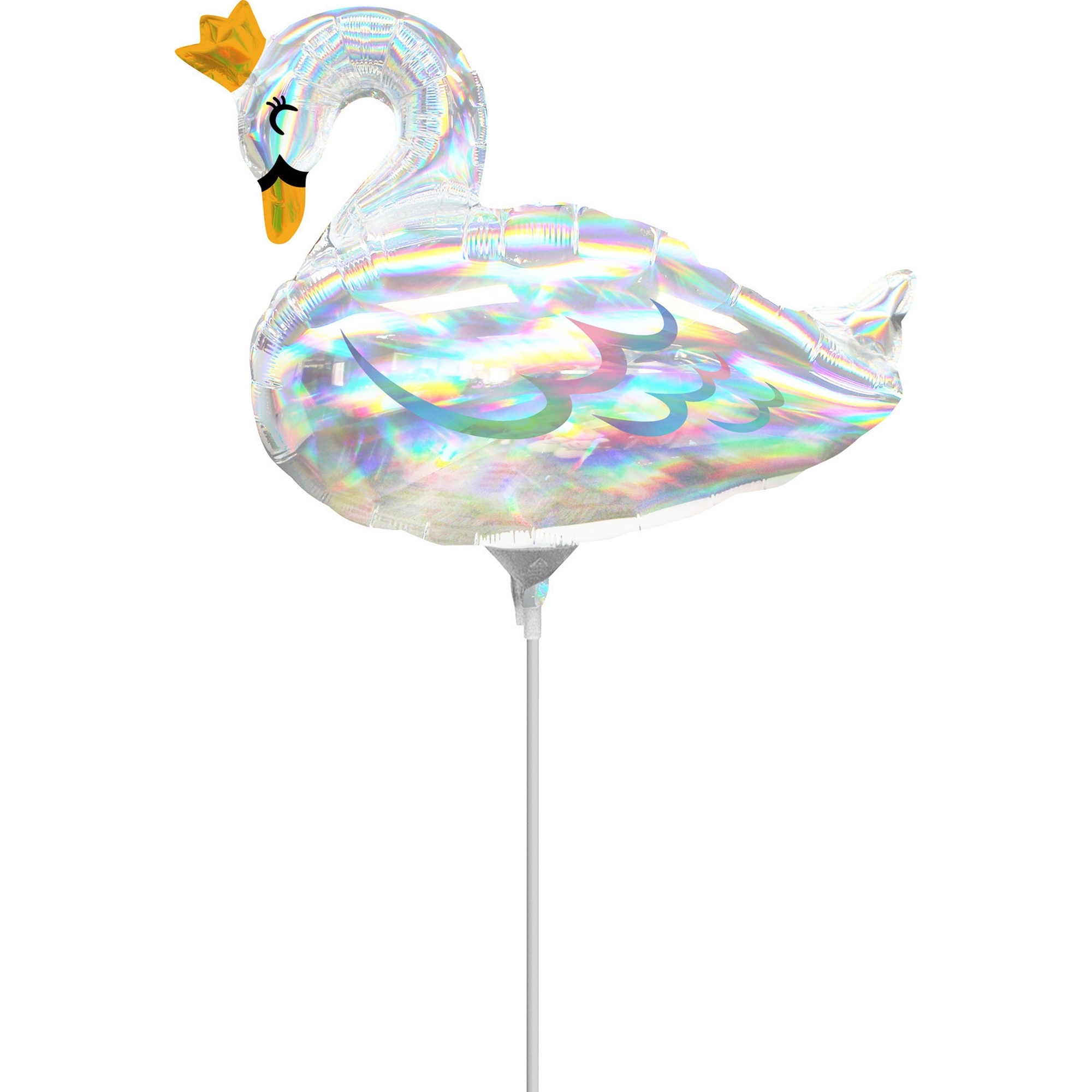 Folienballon Minishape "Schwan" luftbefüllt