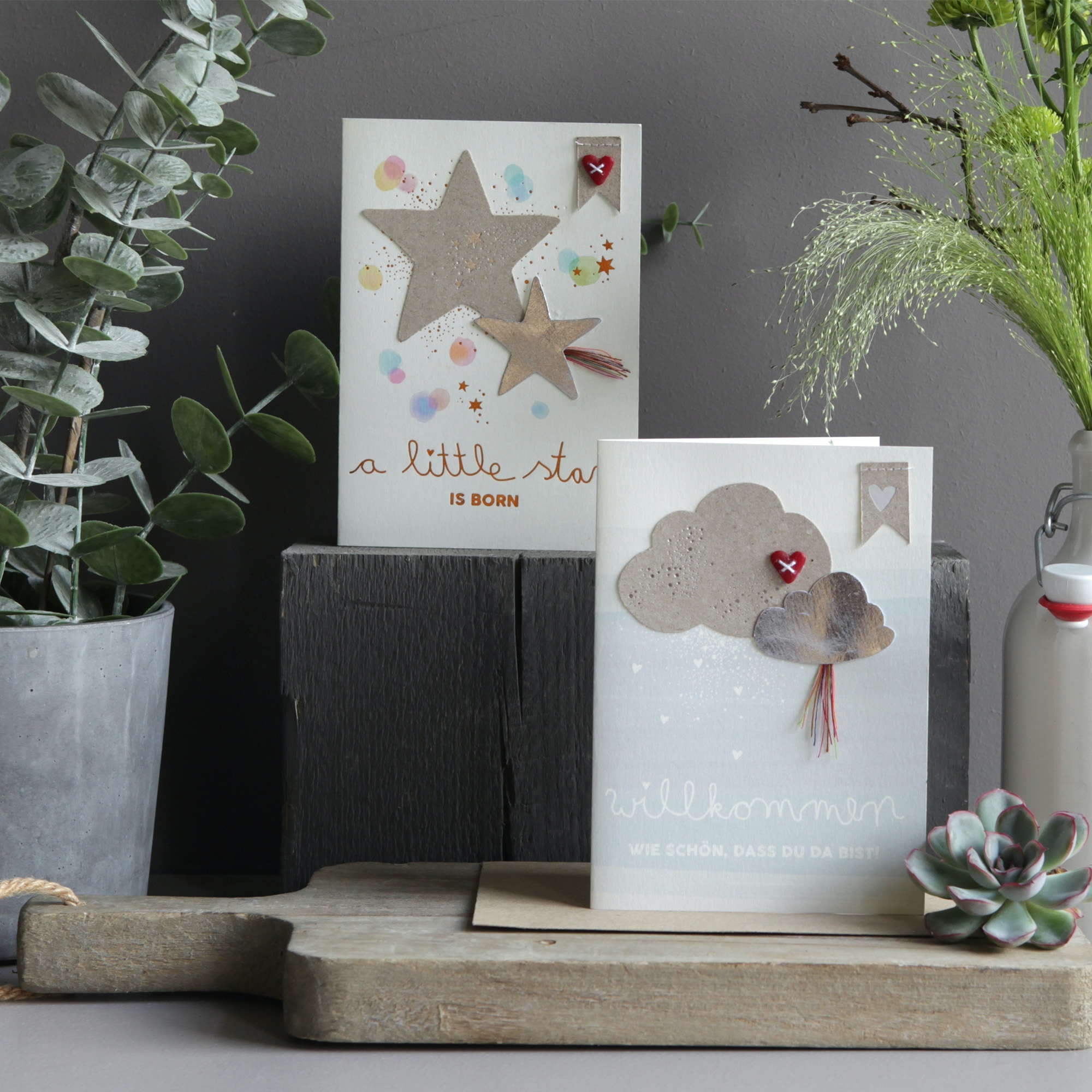 273bbf887ab4ece153a84a34fc5613b6c0480fd6 Kleine Wunder Karte "Willkommen wie schön..."