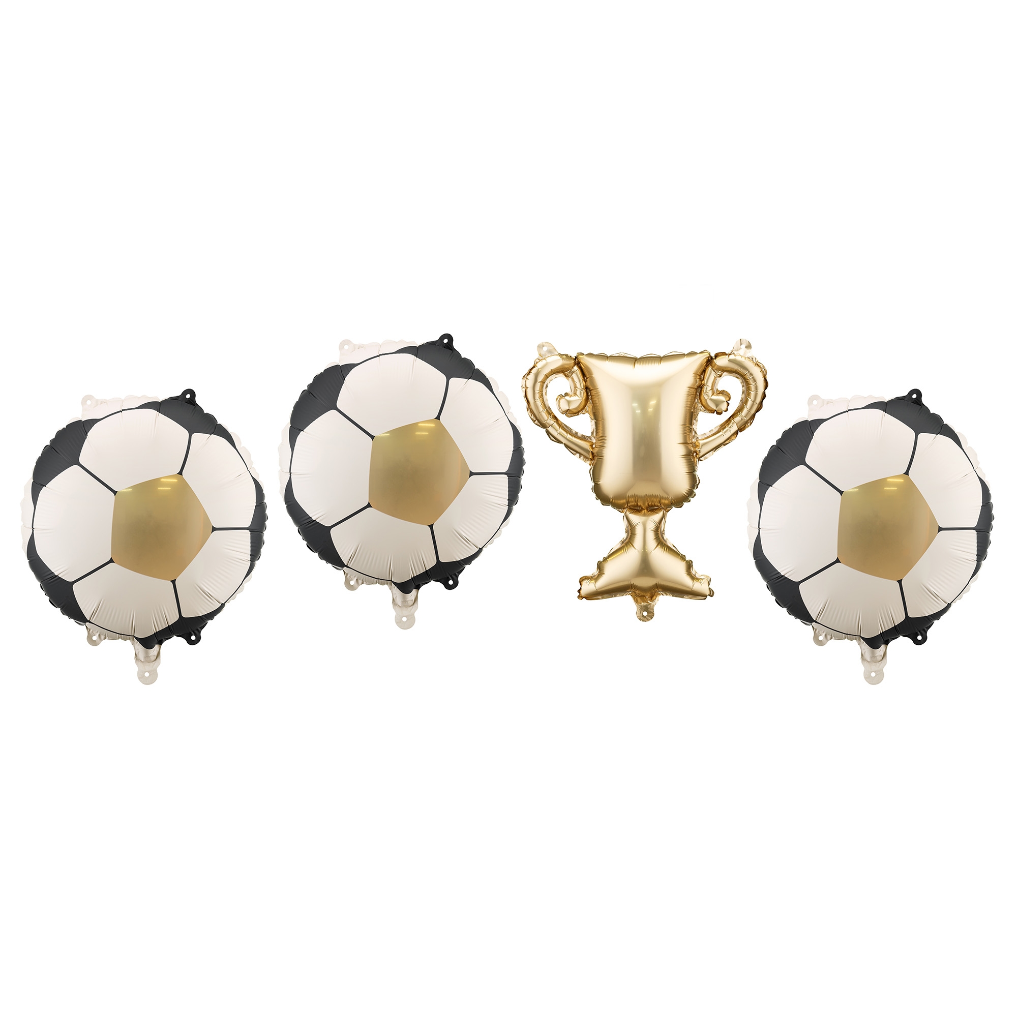 Folienballons für Girlande "Pokal mit Bällen" Luftbefüllung Zubehor, Ohrring, Schmuck, Fußball, Sport