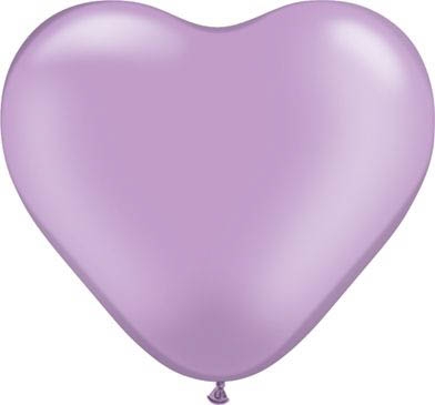 Latexballon Herz Lavander Pastel Ø 45cm