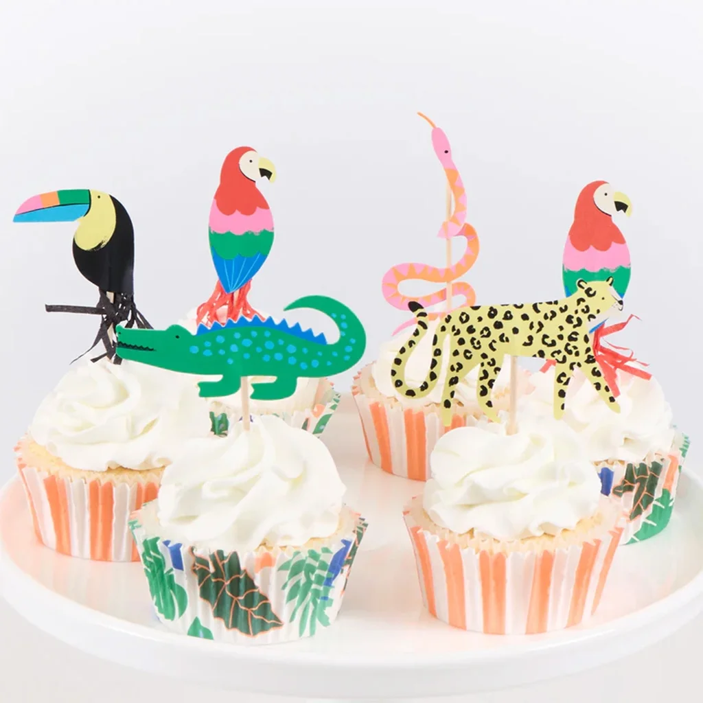 Meri Meri - Cupcake Set "Dschungel" 48 Teilig