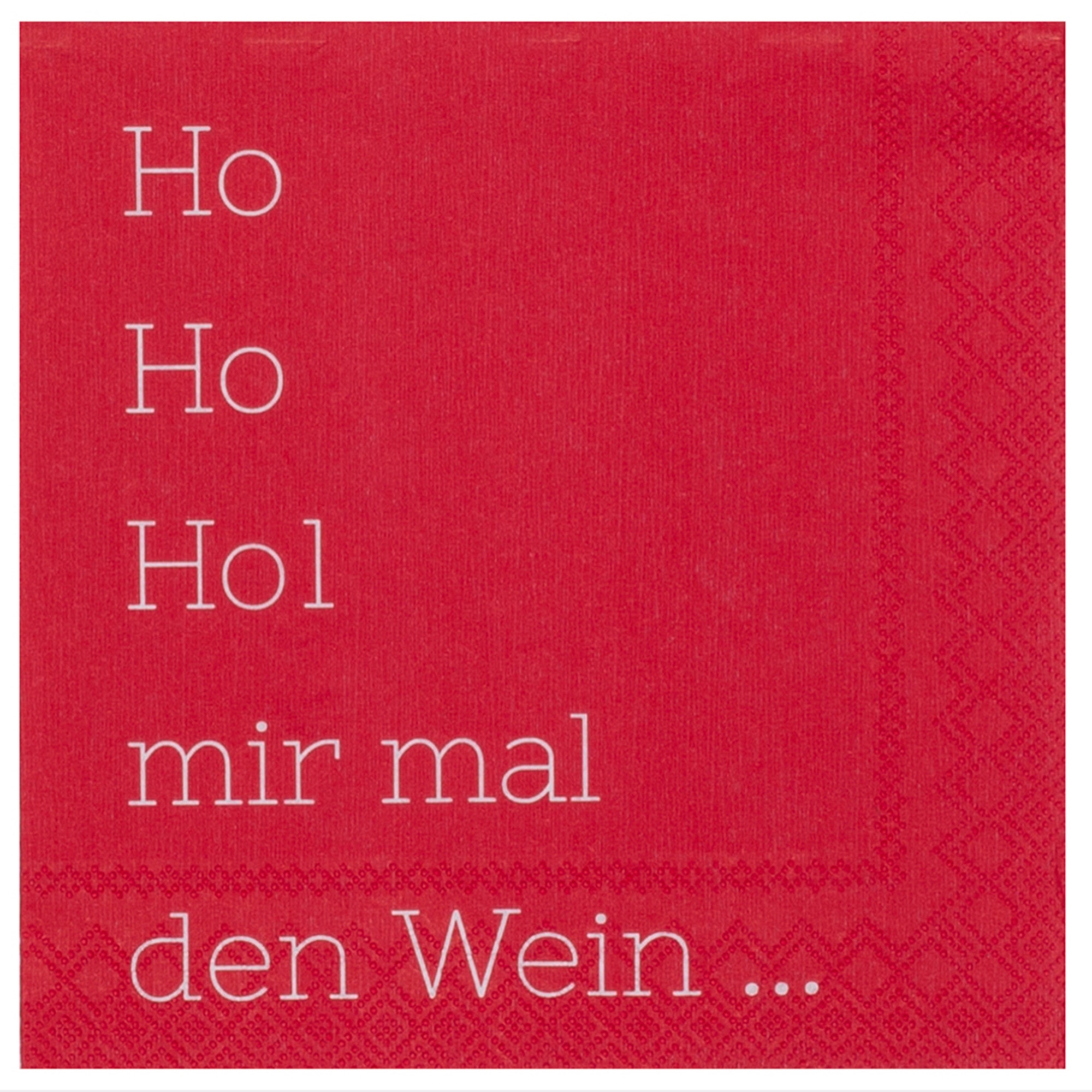 85ae3469a52bc085f3a2e542635f4803e5fdf5da RĂ€der Design - 20 Cocktailservietten "Ho Hol mir mal den Wein"